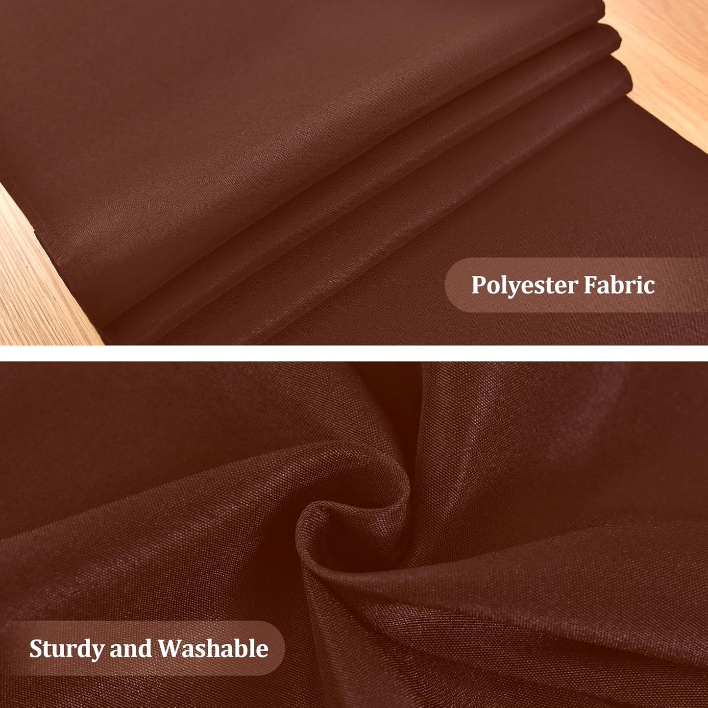 Farmhouse Chocolate Table Runner Dining Table Runners 48 Inches Long Coffee Table Runner for Dresser Living Room Bedroom Holiday Party Banquet 12X48 Inch