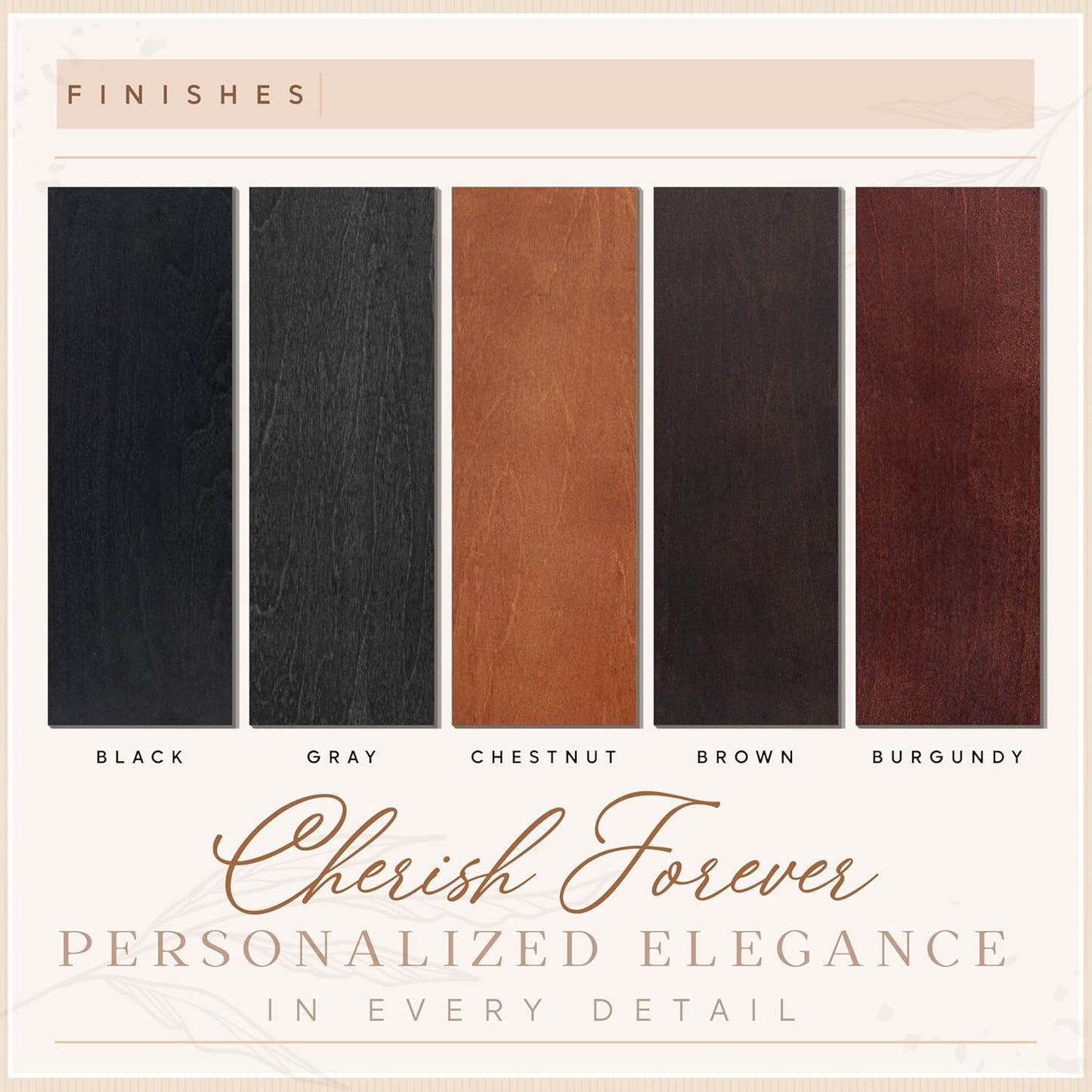 Personalized Wood Wedding Guest Book - 5 Colors/Finishings, 2 Sizes, 12 Designs - Wood Wedding Decorations, Guest Book Signs for Wedding Reception (DESIGN 12)