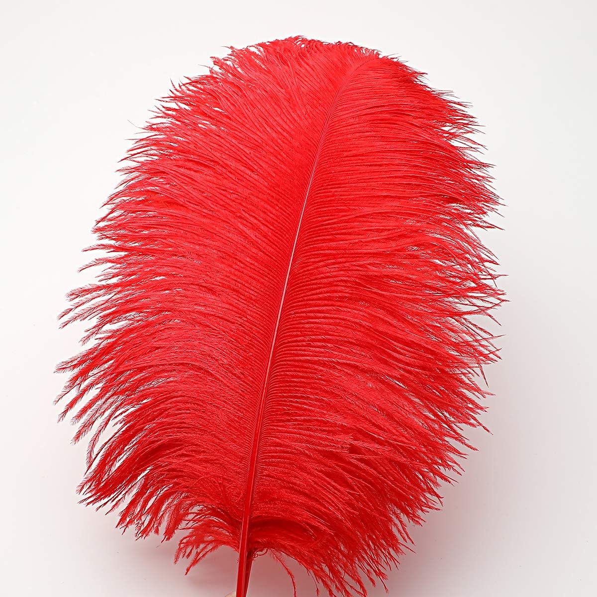 Ballinger Red Large Ostrich Feathers - 12Pcs 14-16inch Large Feathers for Vase,Wedding Party Centerpieces and Home Decor