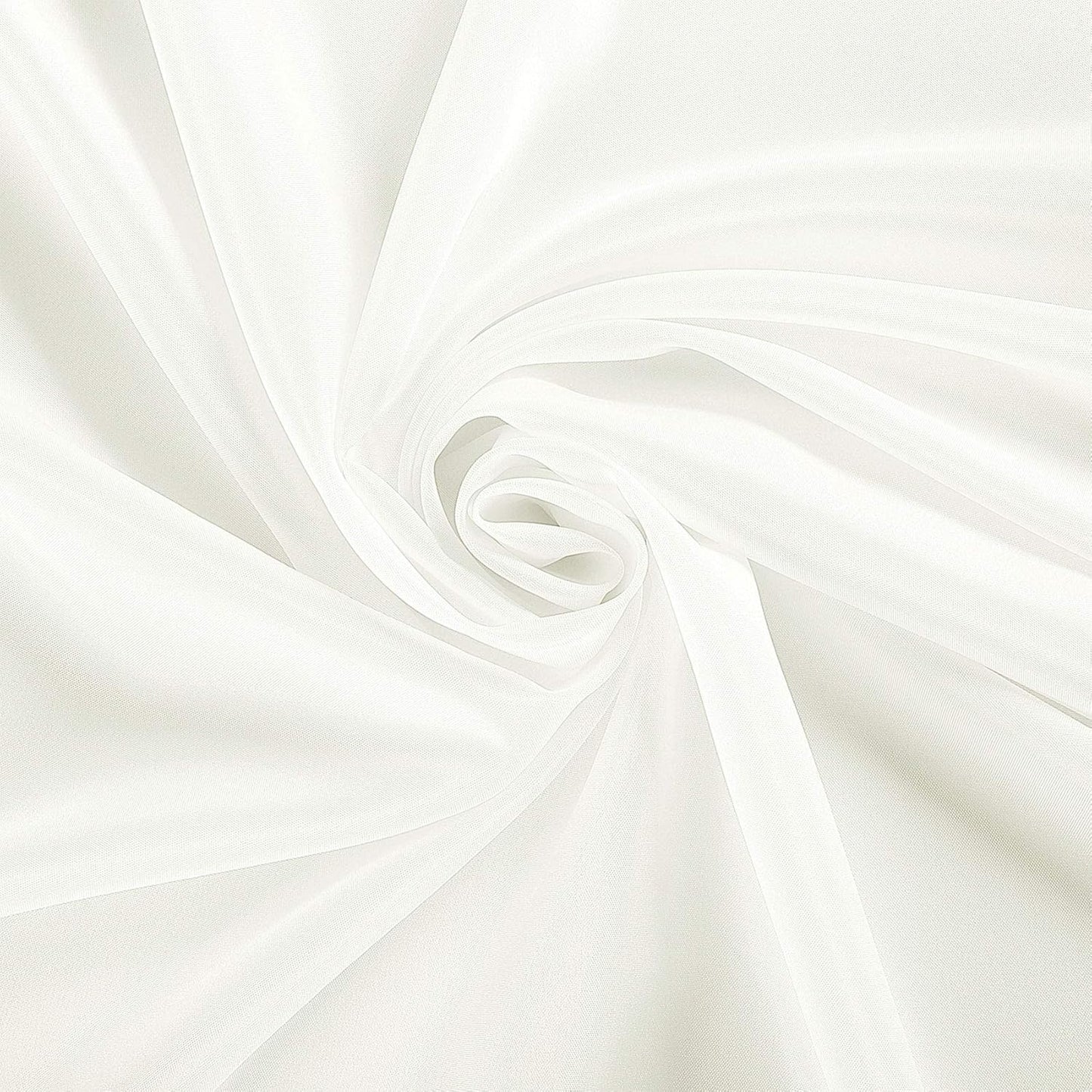 Ascoza 2pack 120 Inch Ivory Round Tablecloth in Polyester Fabric for Wedding/Banquet/Restaurant/Parties