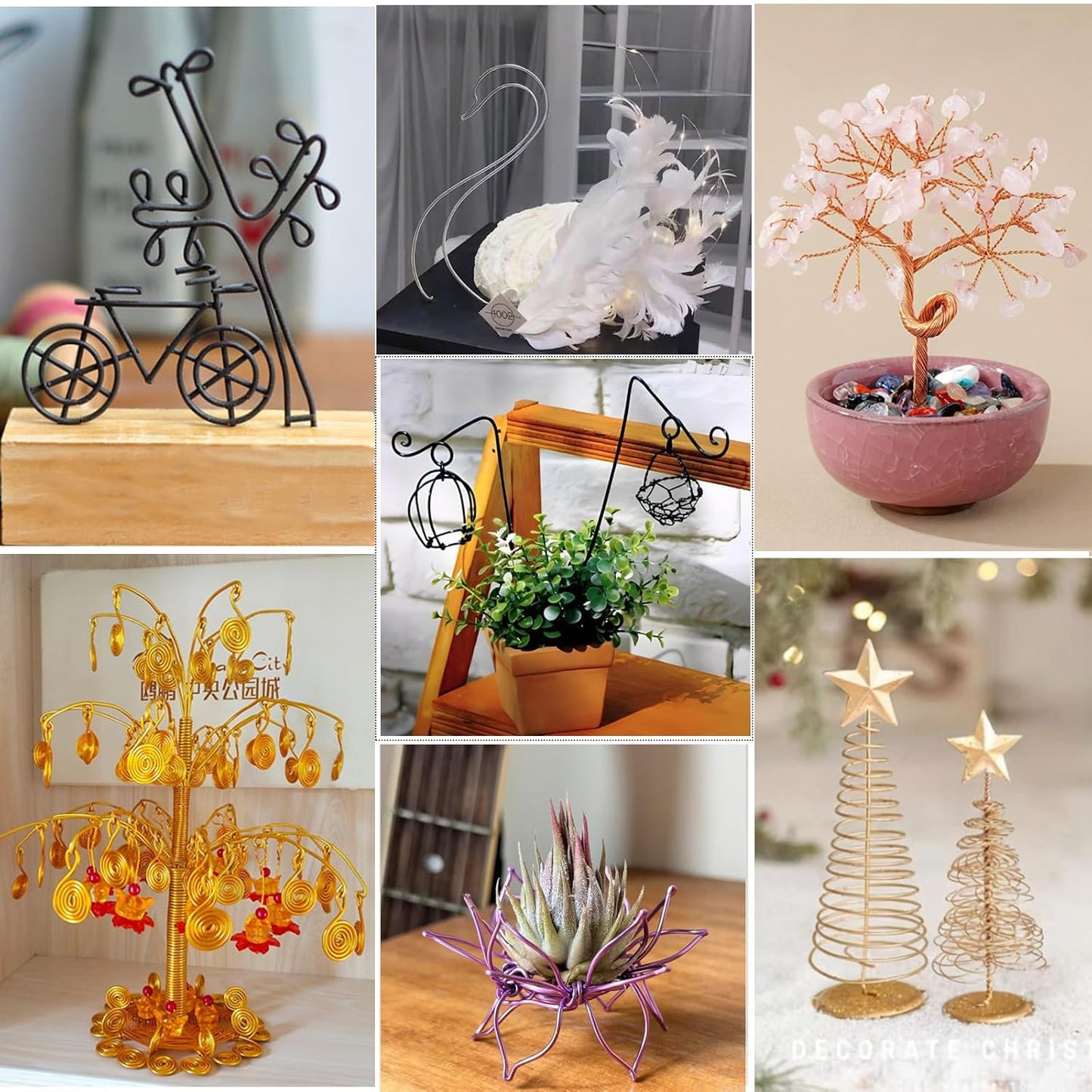 12 Gauge Sliver Aluminum Craft Wire (105FT) - Anodized for Jewelry Making, Beading Floral, Plant Gardening, Sculpting & Modeling Craft Wire (Sliver #1, 2mm)