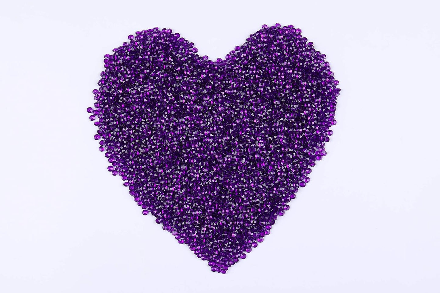 10000 pcs/Pack Wedding Table Scatter Confetti Crystals Acrylic Diamonds Vase Fillers 4.5 mm Rhinestones for Wedding, Bridal Shower, Vase Beads Decorations (Dark Purple)
