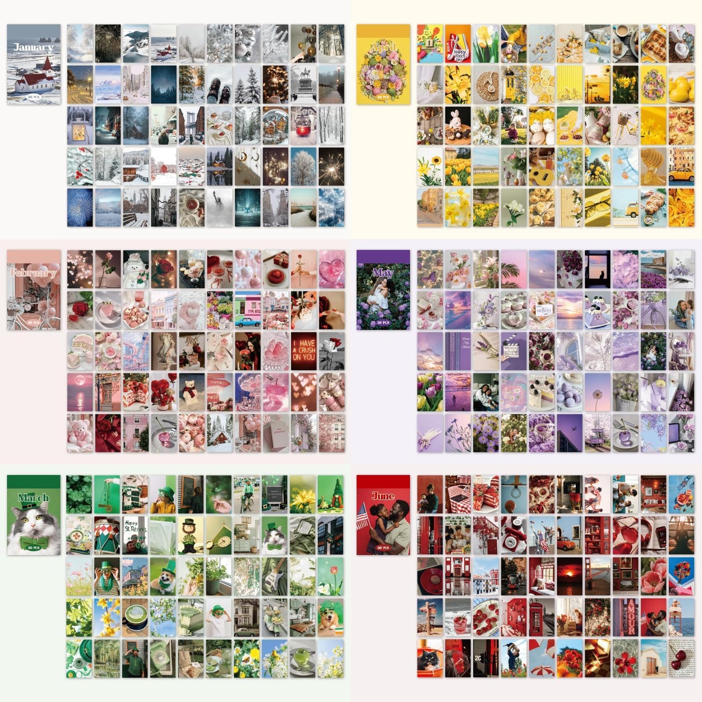 12 Sets 600 Sheets Washi Stickers for Journaling, Nature Season Festival Travel Flower Stickers Vintage Aesthetic Scrapbook Sticker Set for Bullet Journal Art Diary Card Craft Gifts Planner Notebook