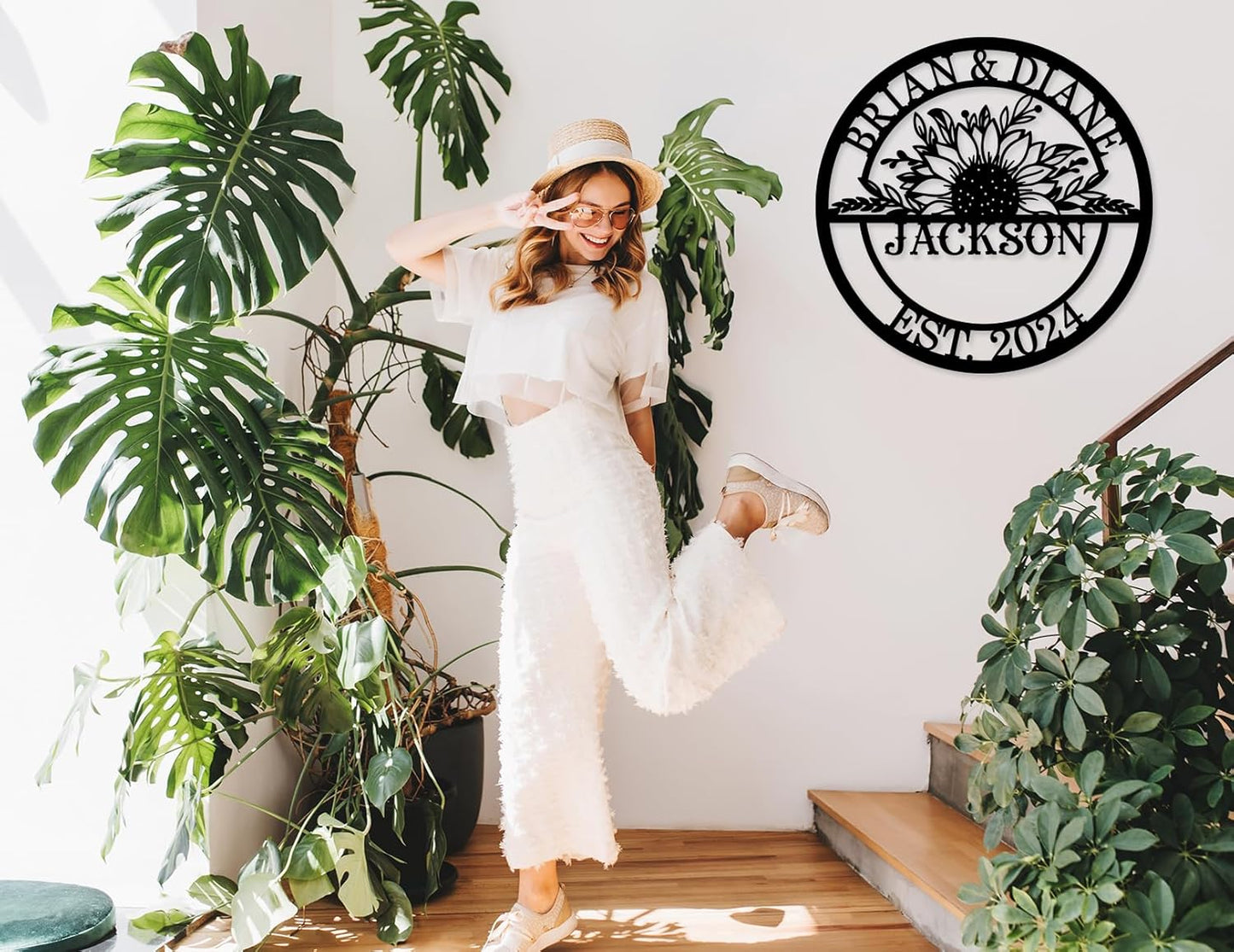 Custom Metal Sign – Personalized Wedding Sign, Last Name Established Sign, Family Name Sign, Perfect Anniversary Couple Gift