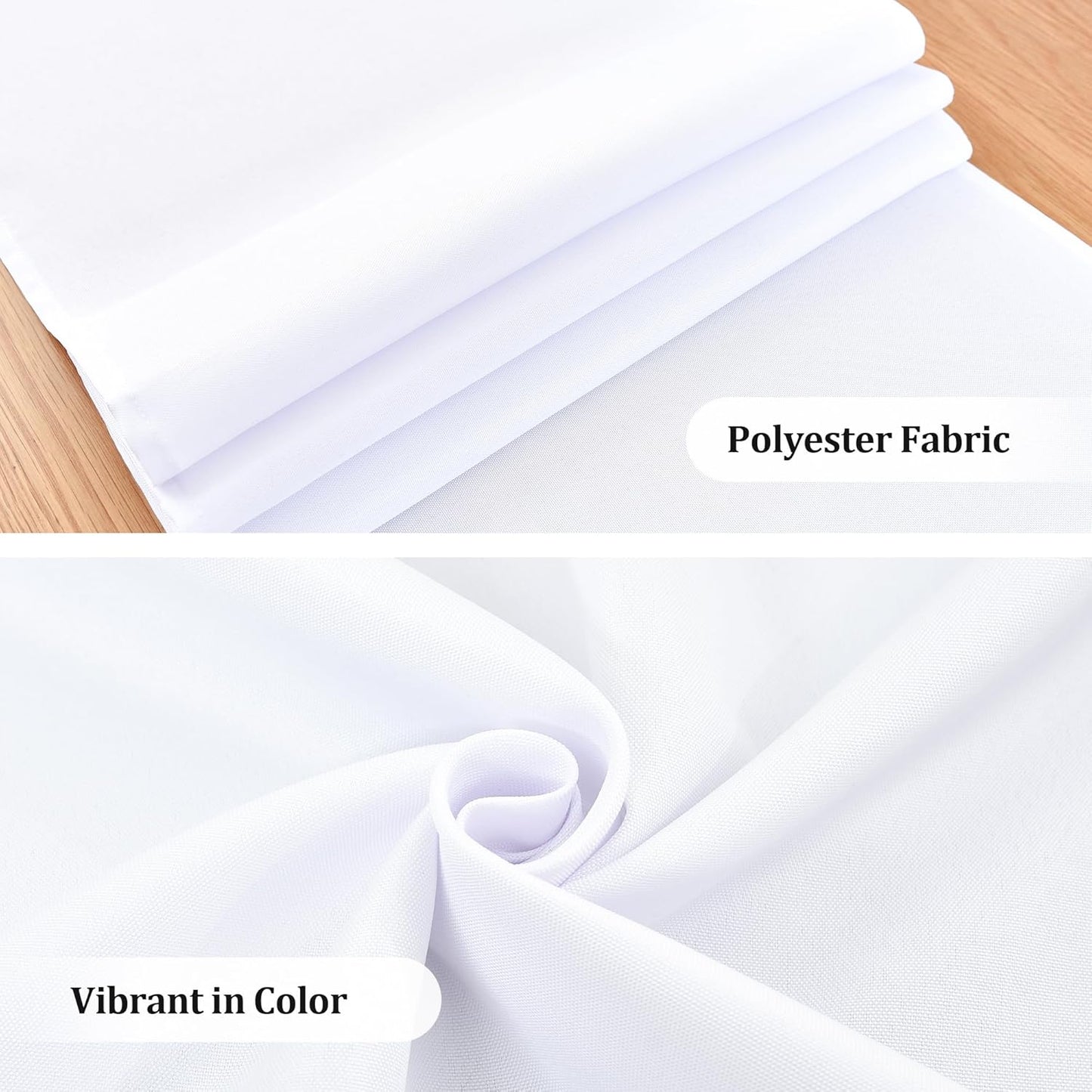 Farmhouse White Table Runner Dining Table Runners 48 Inches Long Coffee Table Runner for Dresser Living Room Bedroom Holiday Party Banquet 12X48 Inch