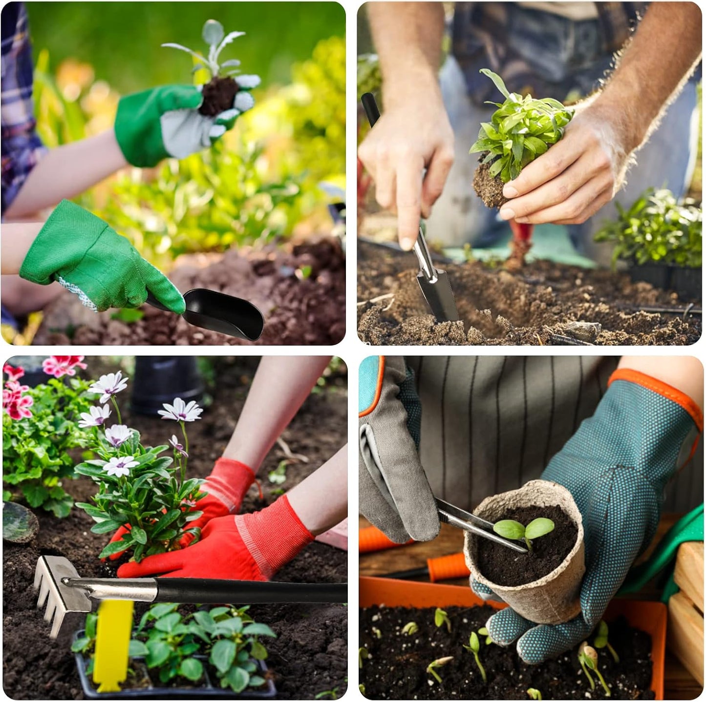 Bonsai Tools Set, 20 Pcs Gardening Succulent Tree Indoor Beginner Tool Kit, Include 262 Feet Bonsai Wire, 29.5"x29.5" Plant Repotting Mat, Leather Bag, Bonsai Scissors, Pruning Shears, Gifts for Women