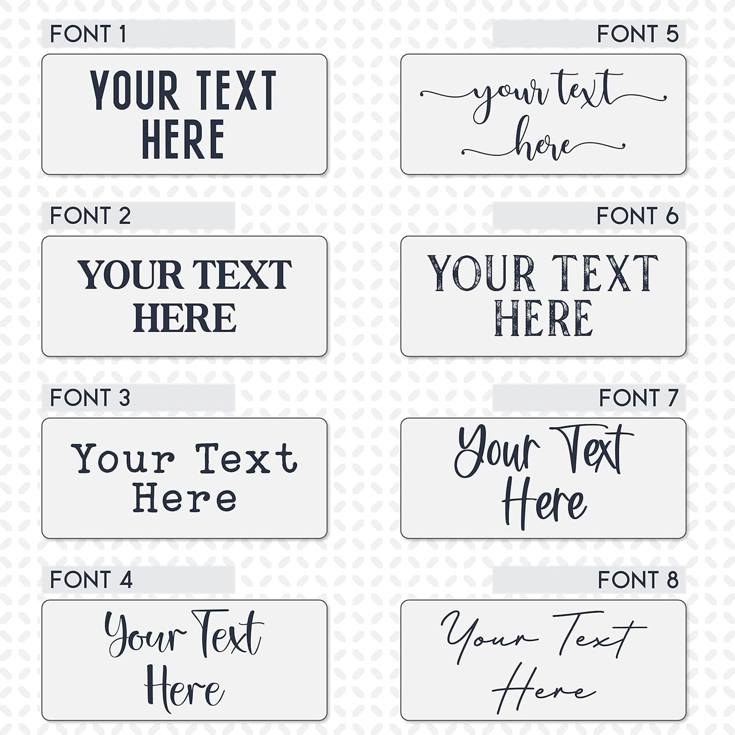 Personalized Signs for Home, Custom Sign with Any Text, 3 Sizes - 12 Background Options & 8 Fonts - Customizable Sign 18X7