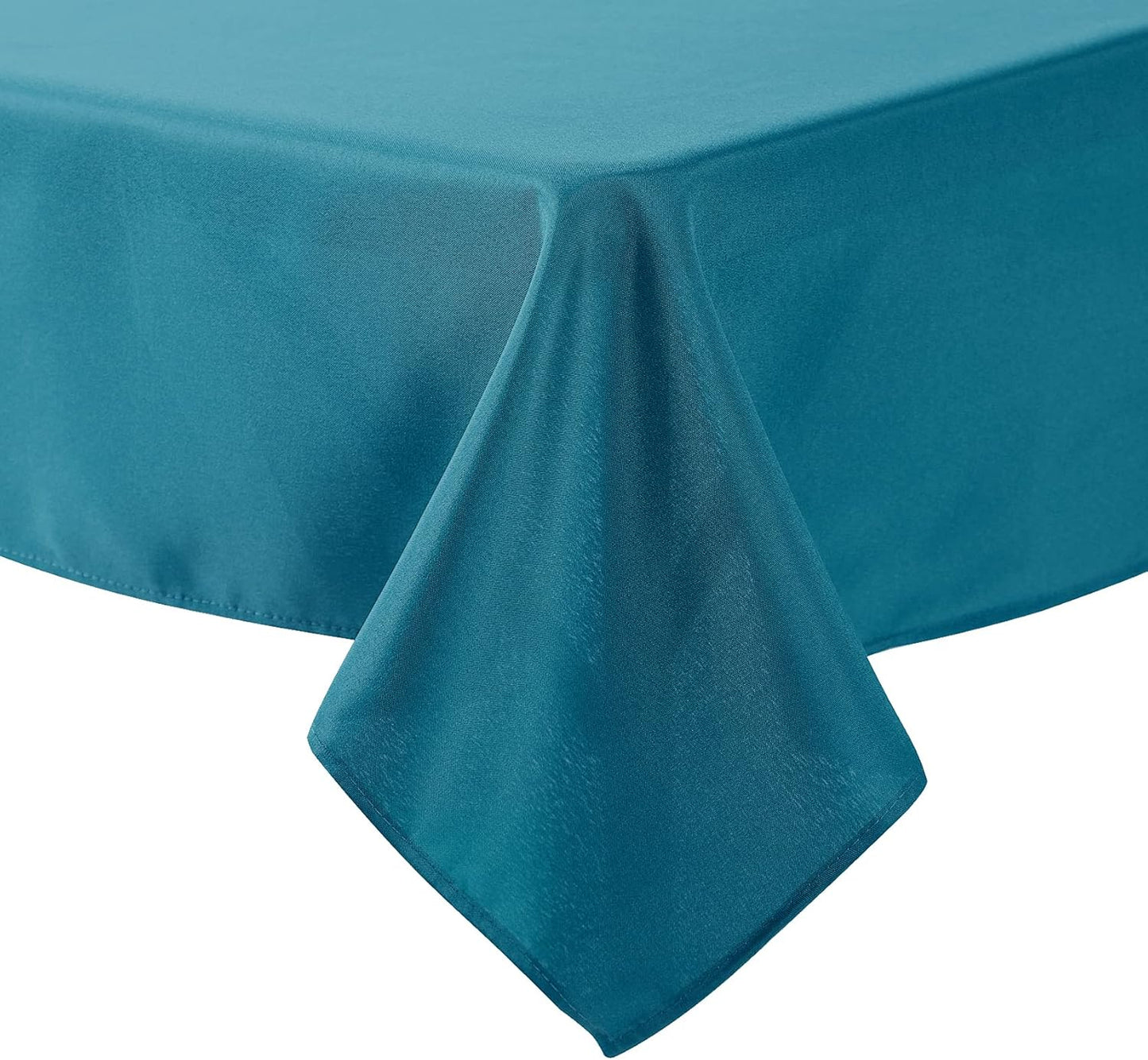 Cupuamon Square Tablecloth 90x90 inch Washable Polyester Fabric Table Cloth for Wedding Party Dining Banquet Decoration（90x90,Caribbean Blue）