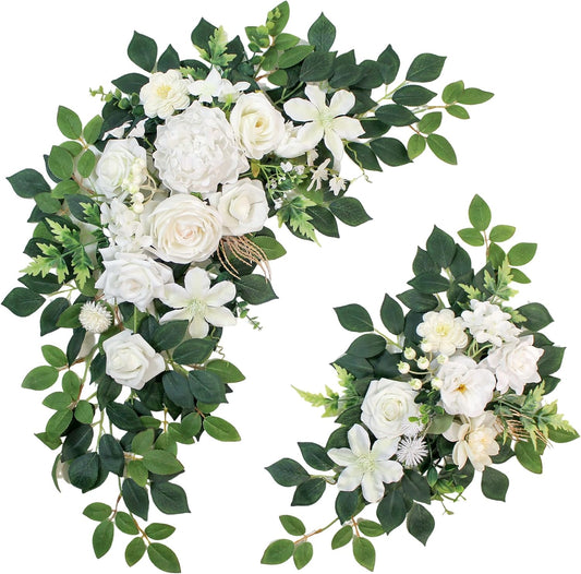 Pack of 2 Faux Flowers,Wedding Arch Flowers,Wisteria Hanging Flowers,Flower Garland Be Suited to Aisle Decorations for Wedding Ceremony,Wedding Arches for Ceremony