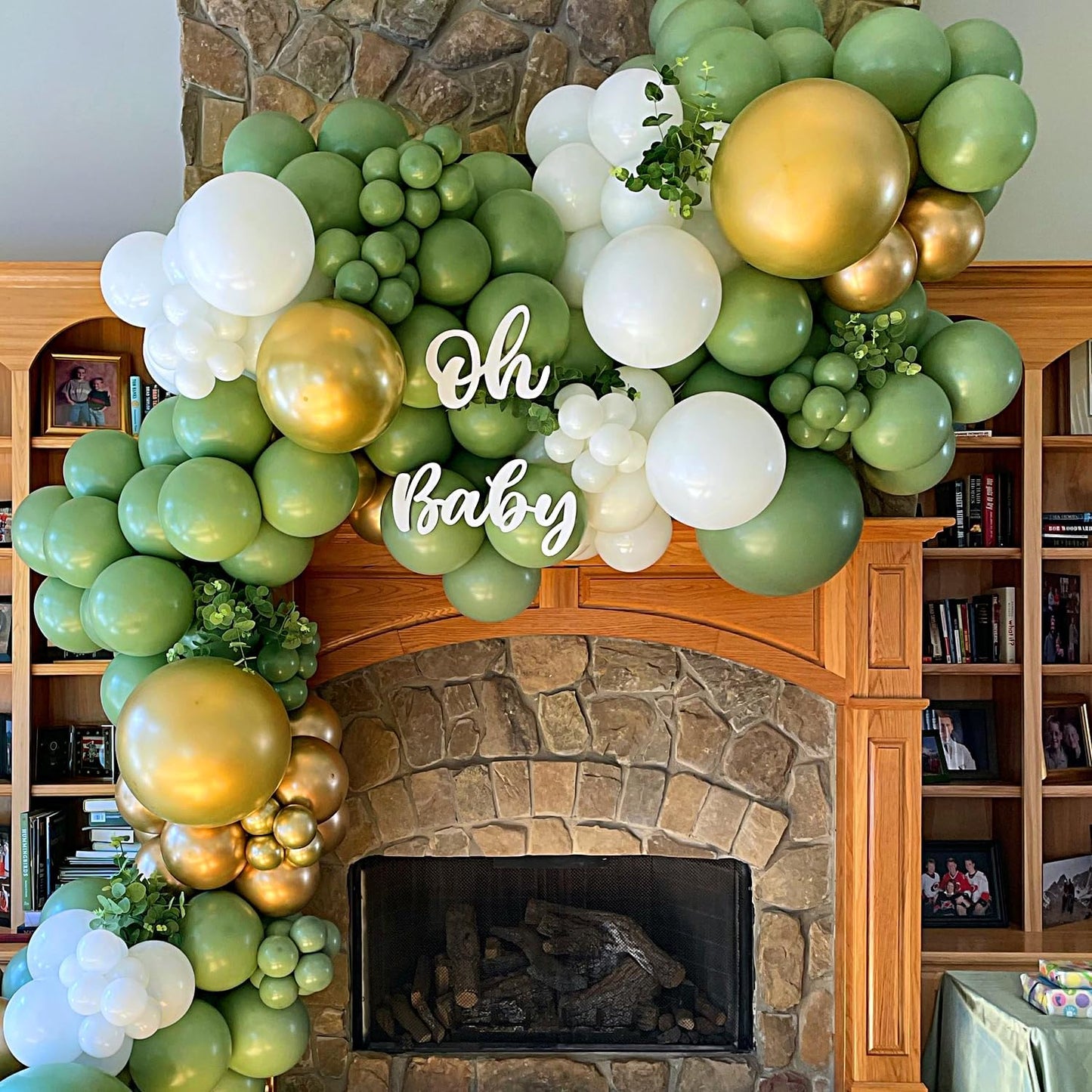 110pcs Sage Green Balloons 12 Inch Green Latex Balloon Garland Arch Kit for Birthday Baby Shower Anniversary Graduation Wedding Party Decorations