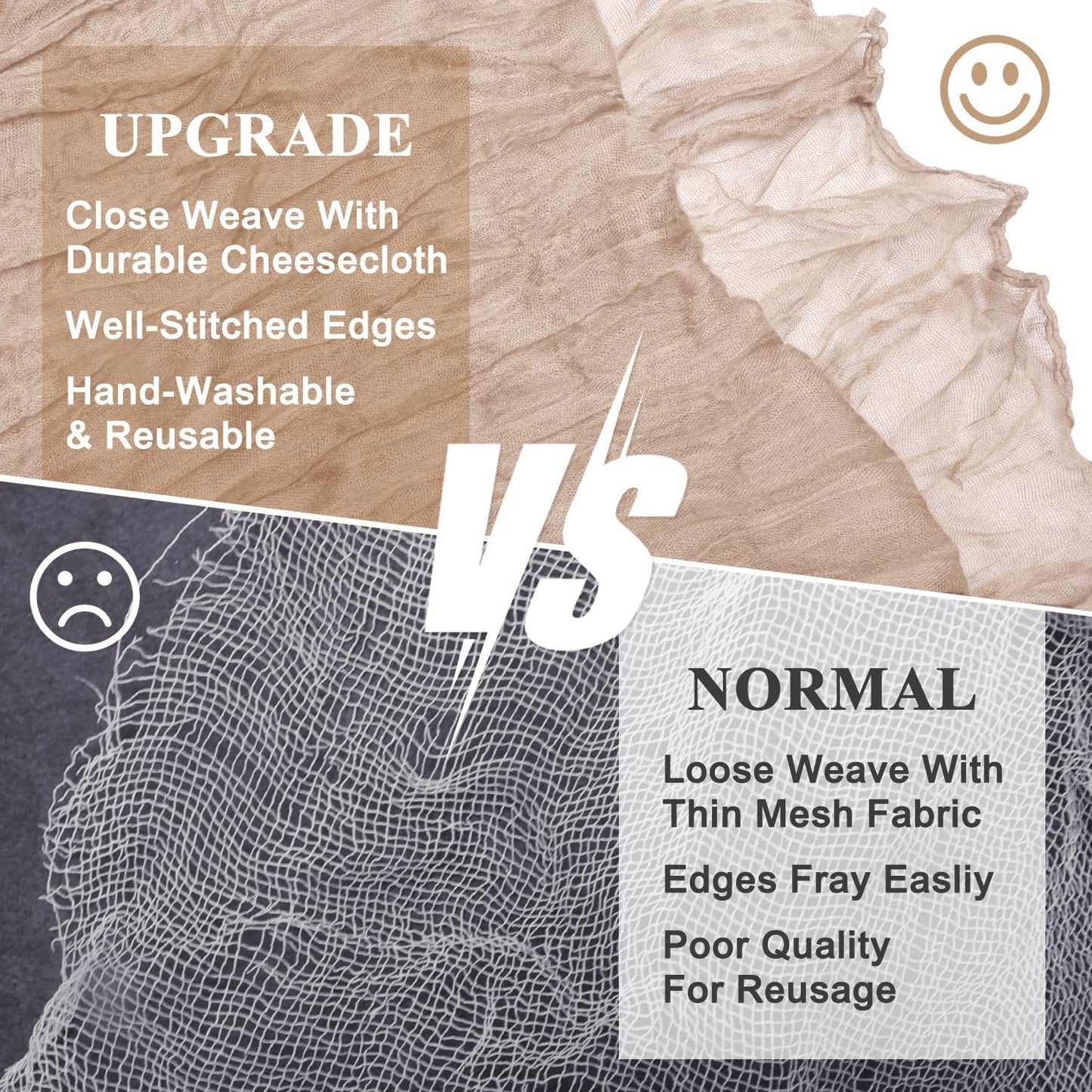 Asee'm 2pcs Cheesecloth Table Runner 120 Inches Long Nude Pink Boho Gauze Cheese Cloth Runner 10FT Rustic Sheer Table Runners for Christmas Wedding Party Baby Shower Spring Easter Decoration