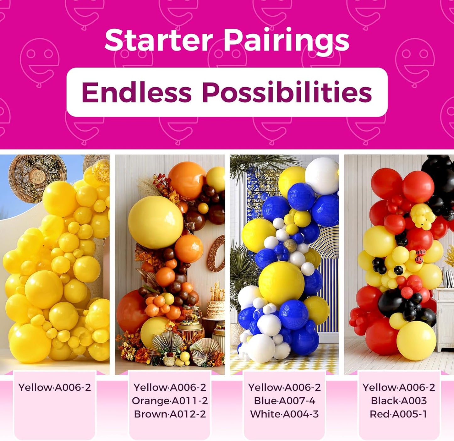 Bezente Yellow Balloons 18 Inch - 30 Pack Large Thick Yellow Balloons Big Round Yellow Latex Balloons for Bridal Shower Birthday Sunflower Theme Party Decorations