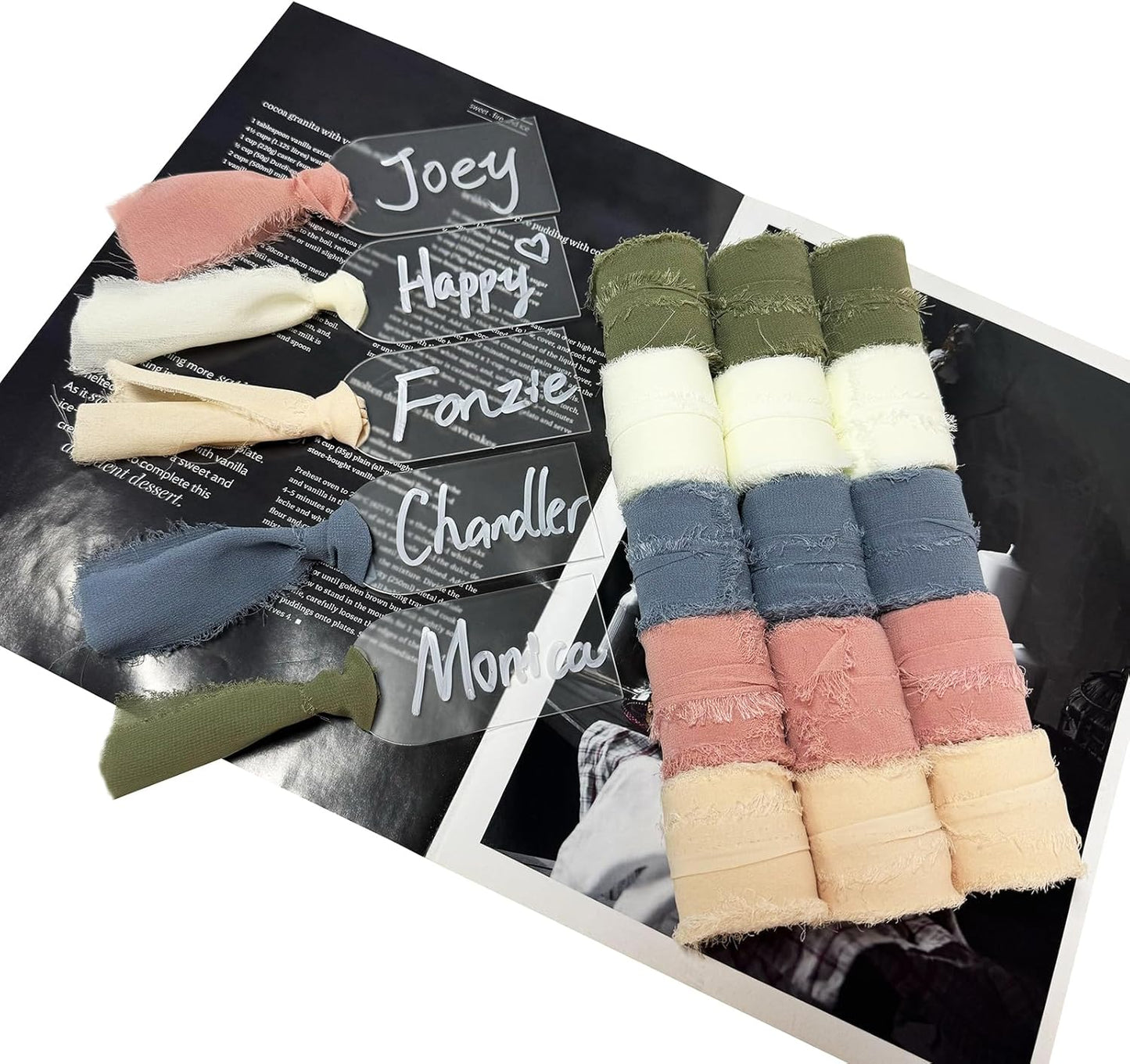 50Pcs Acrylic Place Card for Wedding Frosting Acrylic DIY Table Seating Cards Wedding Supplies with Champagne