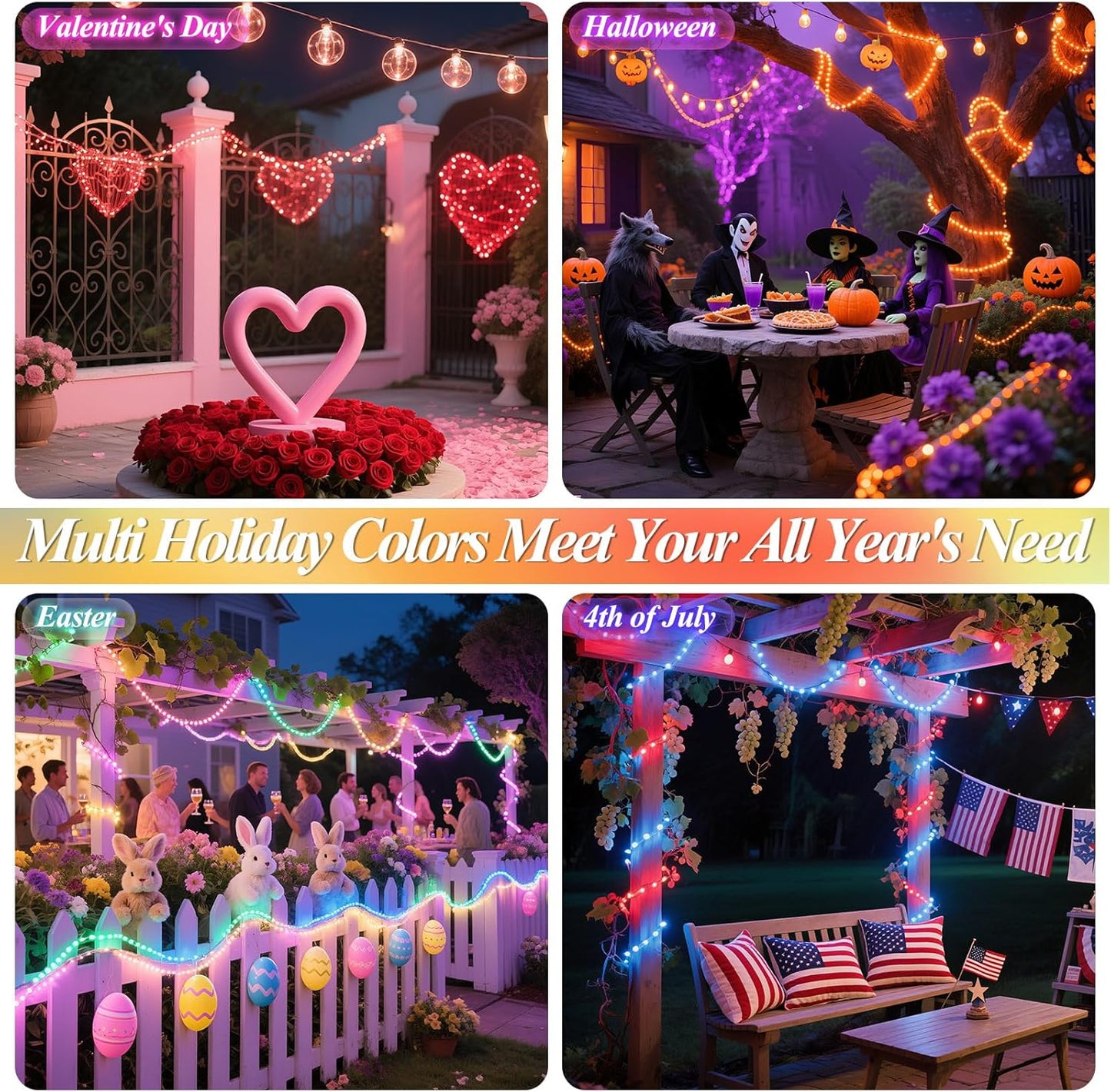 400 LED Christmas Fairy Lights Color Changing, 131 FT 35 Colors String Lights with Remote Silver Wire, Waterproof Fairy Light Plug in for Halloween Xmas Party Bedroom Wedding Indoor Decor