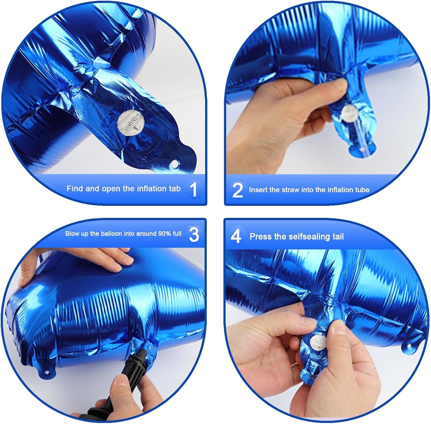 Navy Blue 40 Inch 0 Number Balloons, 0 Decorations for 10 20 30 40 50 60 70 80 90 100Birthday, Foil Giant Birthday Graduations Anniversary Party Balloons