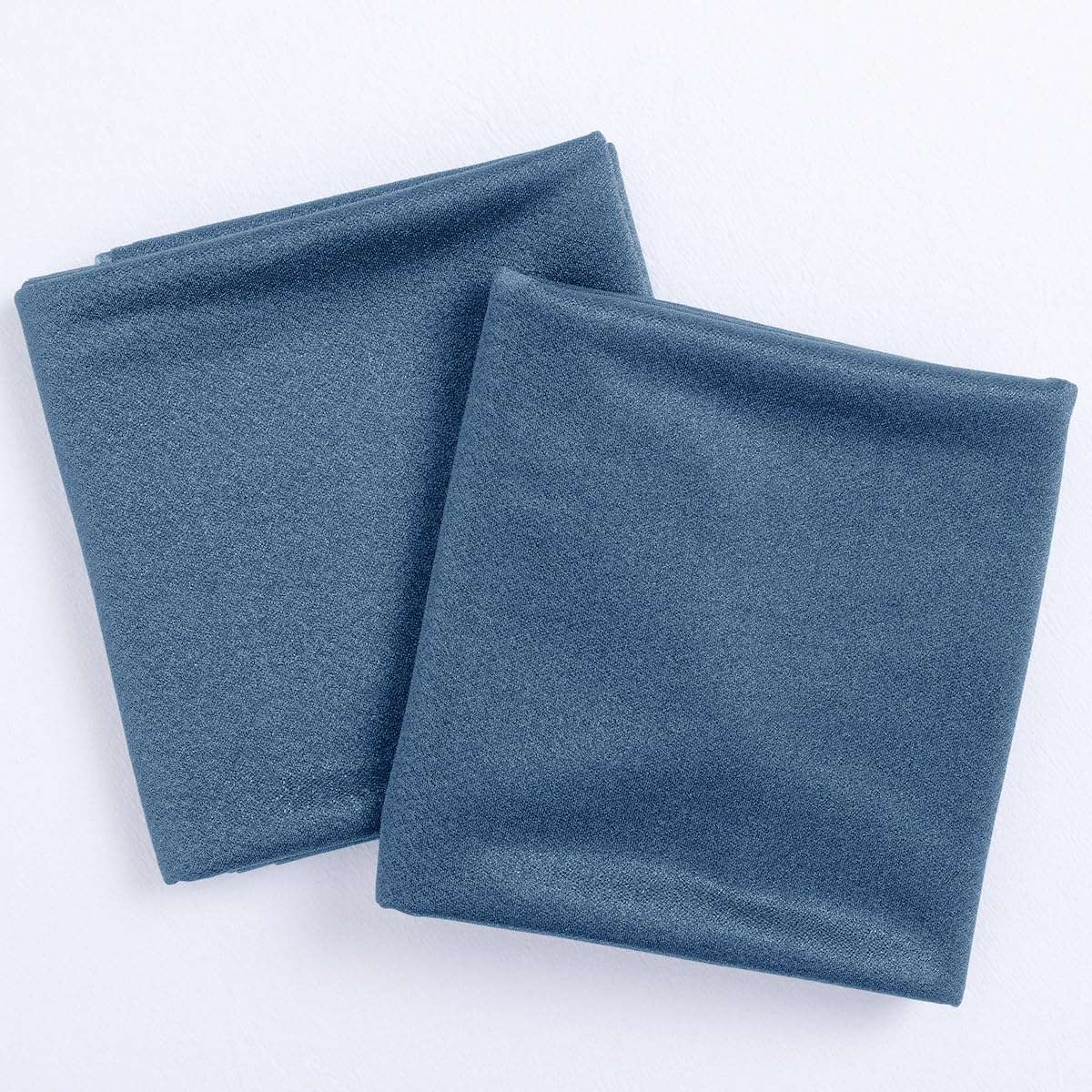 Socomi Wedding Arch Draping Fabric 29" x 20Ft 2 Panels Dusty Blue Sheer Outdoor Curtain Drapes Extra Long for Bridal Baby Shower Ceremony Birthday Party Decor