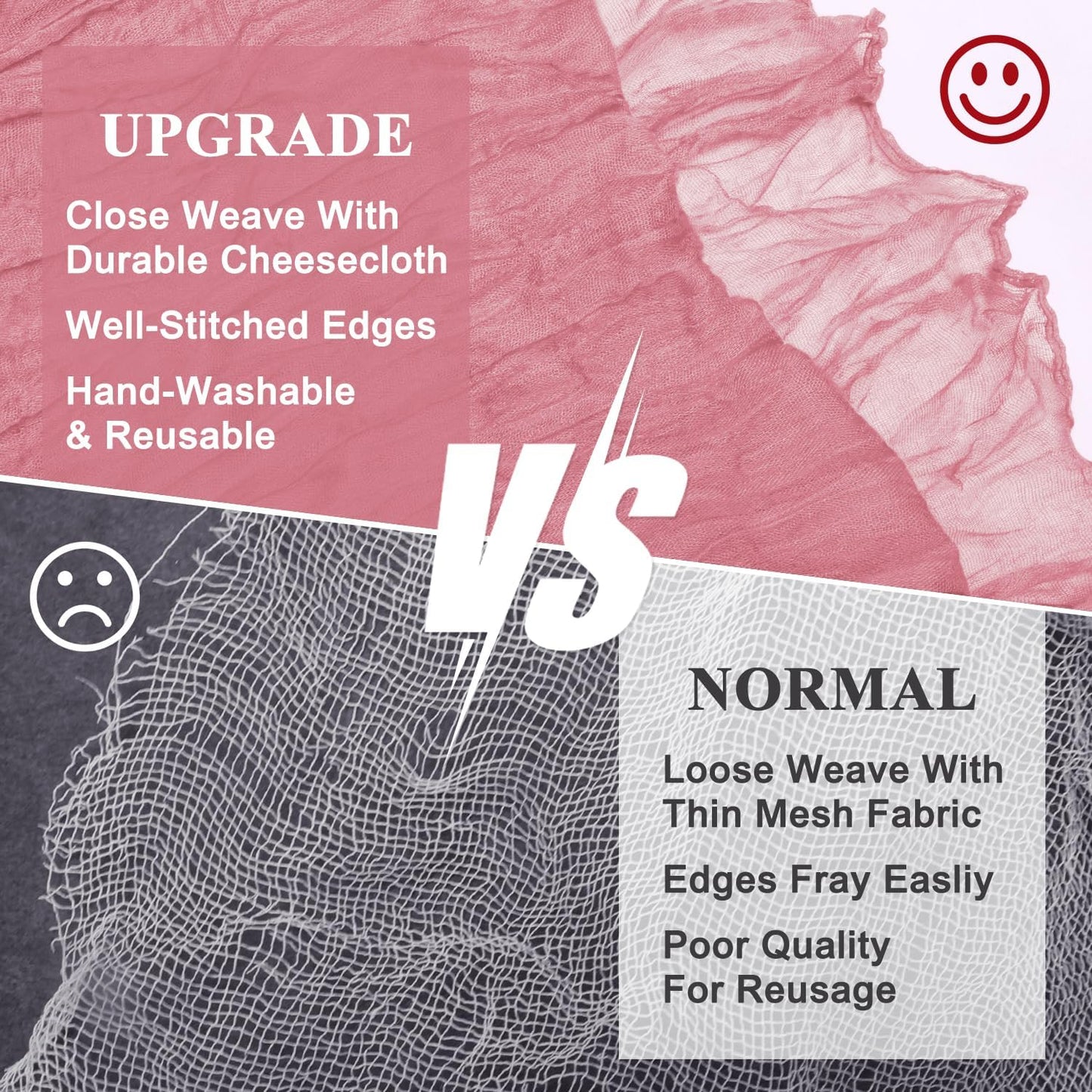 Asee'm 3pcs Cheesecloth Table Runner 120 Inches Dusty Rose Boho Gauze Cheese Cloth Runner 10FT Rustic Sheer Table Runners for Summer Wedding Baby Shower Holiday Party Decoration