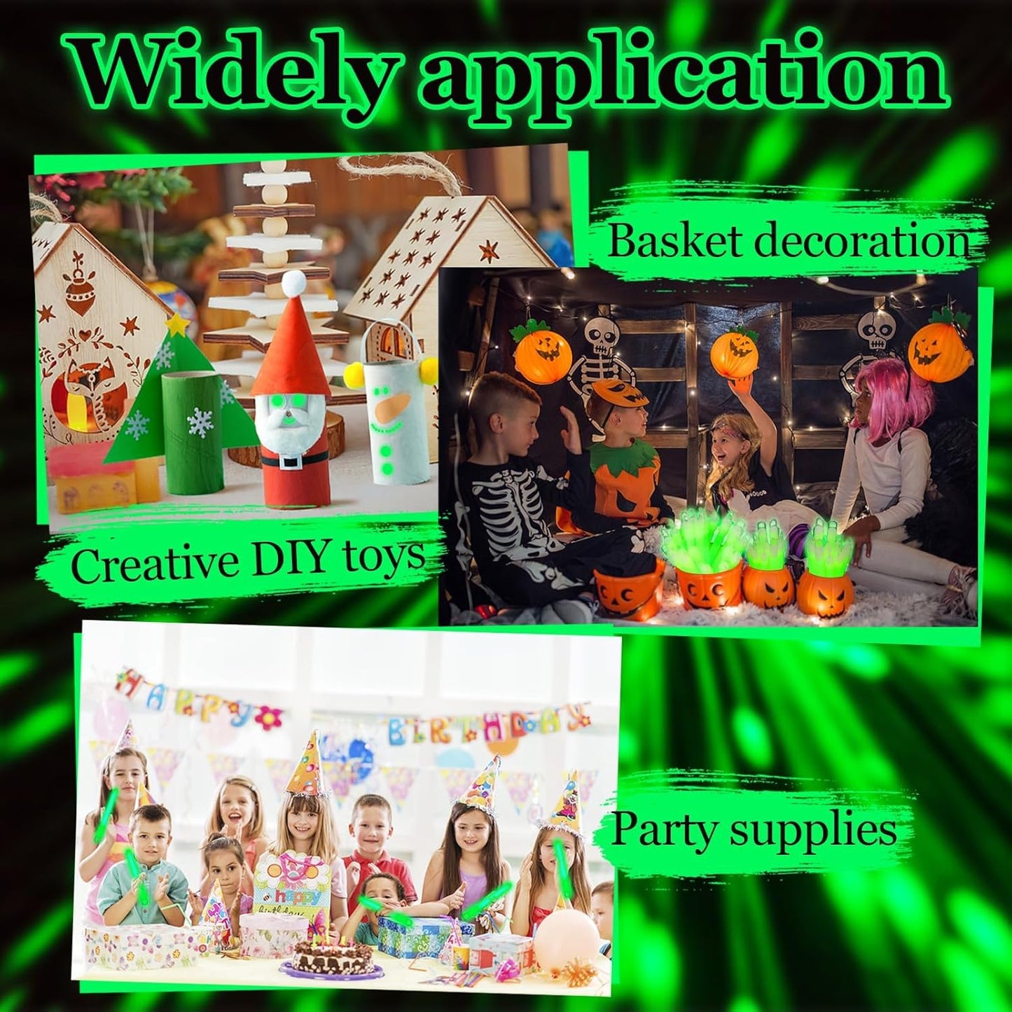 150 Pcs Green Glow Sticks Bulk 4 Inch Emergency Bright Light Sticks with Lanyard Fishing Glow Sticks 12 Hours Duration Camping Glow Sticks for Rave Easter Halloween Christmas New Year Concert Decor