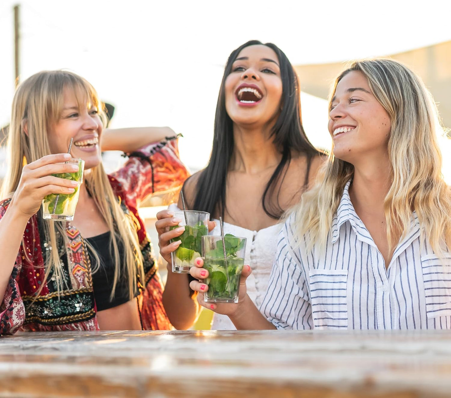 Royer Cocktail Stirrers - PRIDE Cocktail Glitter for Drinks, Perfect LGBTQ+ Party Drink Mixer & Decorations | 6 inches - Rainbow Glitter Stick with Disco Ball Design (D50)