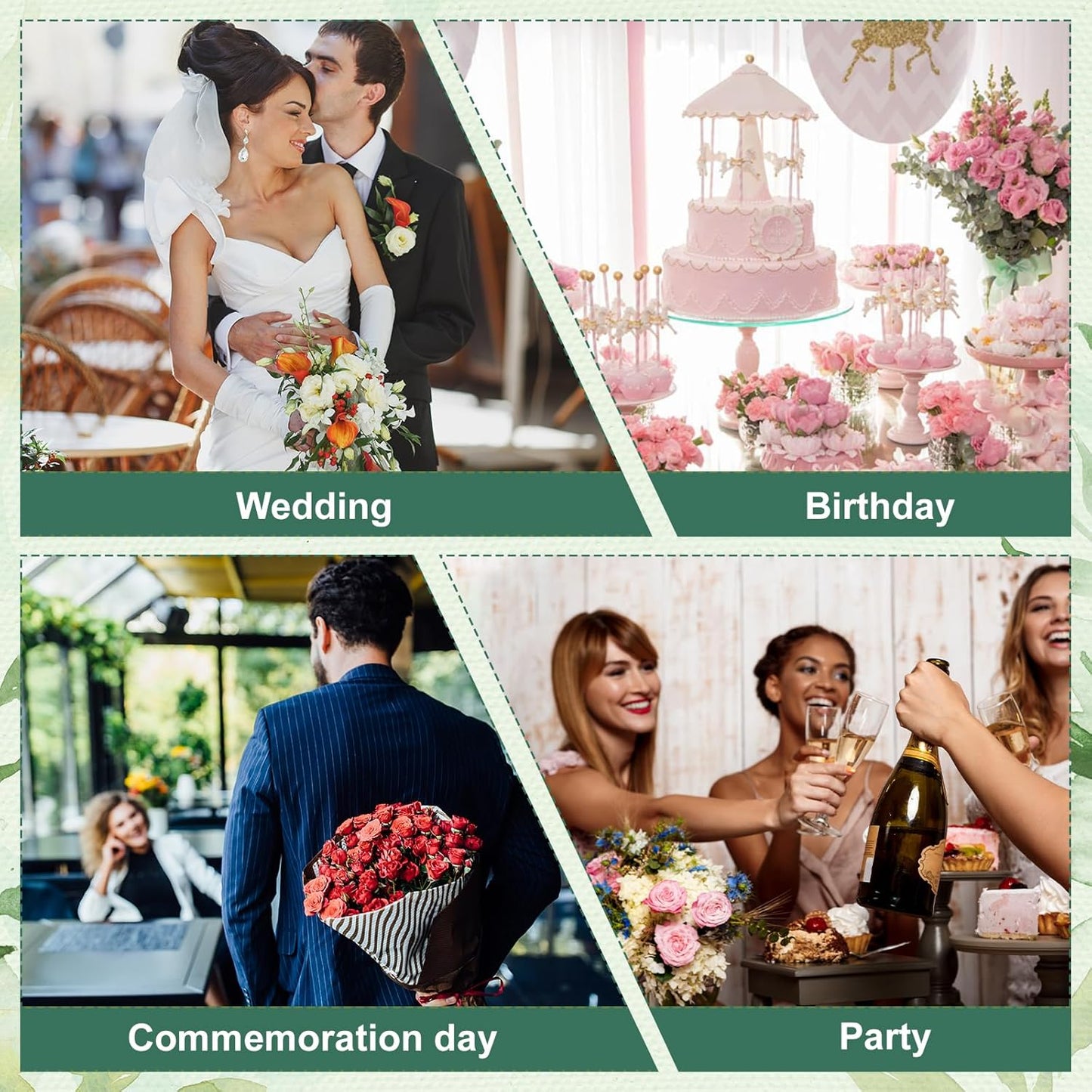 Phinus 4 PCS Styrofoam Block, Floral Foam Block Measures 4.33 x 1.57 inches, Flower Foam Can Be Used for Artificial Flower Arrangement DIY Crafts, Birthday, Prom, Church, Etc