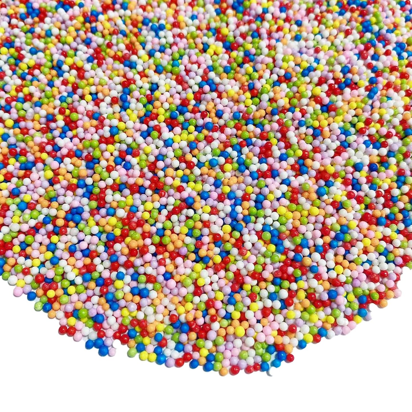 Sentovac Rainbow Nonpareils Sprinkles Edible 2mm Mini Peals Sprinkle for Cake Decorating Sugar Candy Cookie Cupcake Topper Baking Decorations Halloween Christmas Valentine Supplies