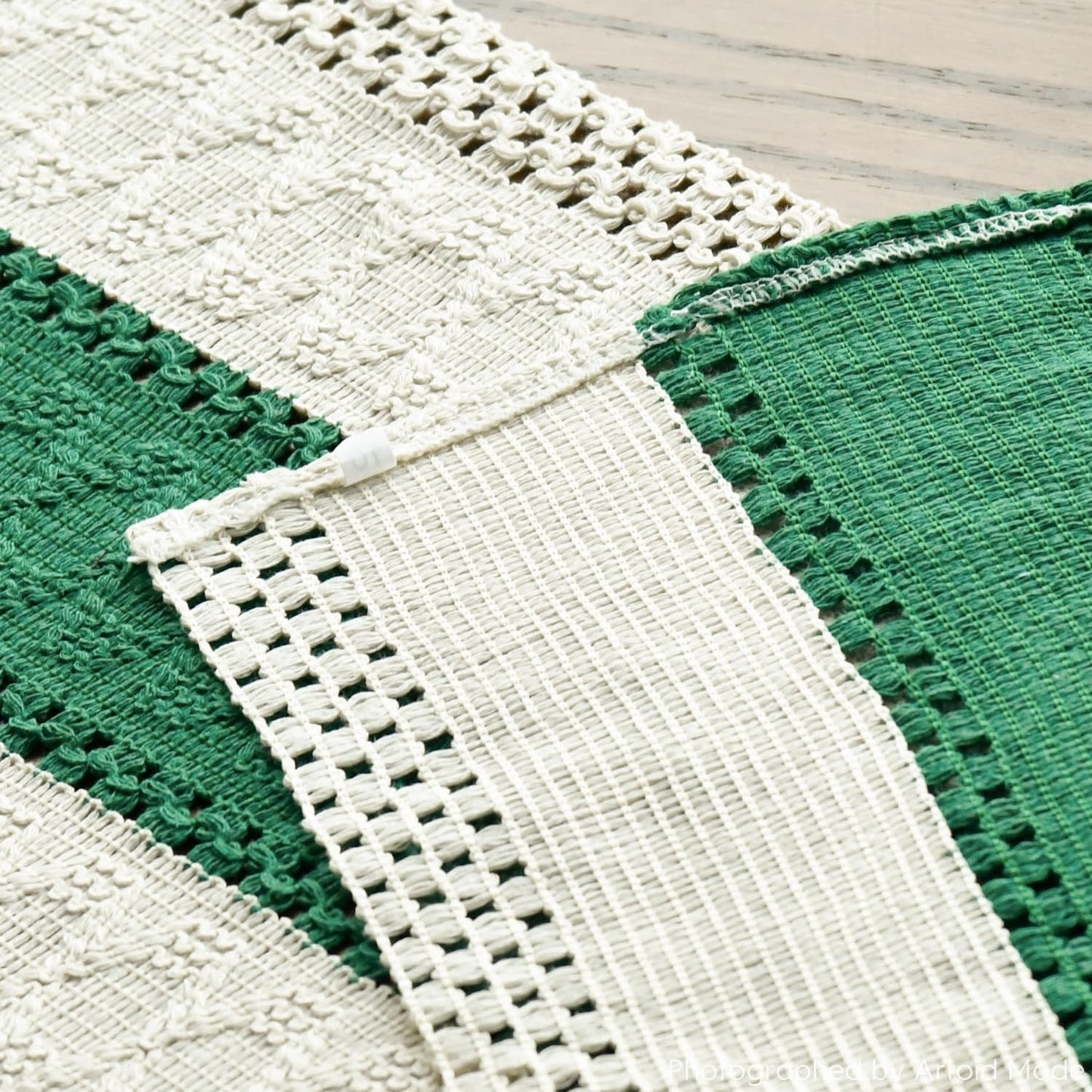 Artoid Mode Dark Green Farmhouse Rustic Table Runner, Seasonal Holiday Hollow Kitchen Dining Table Decoration for Home Party Decor 12x120 Inch