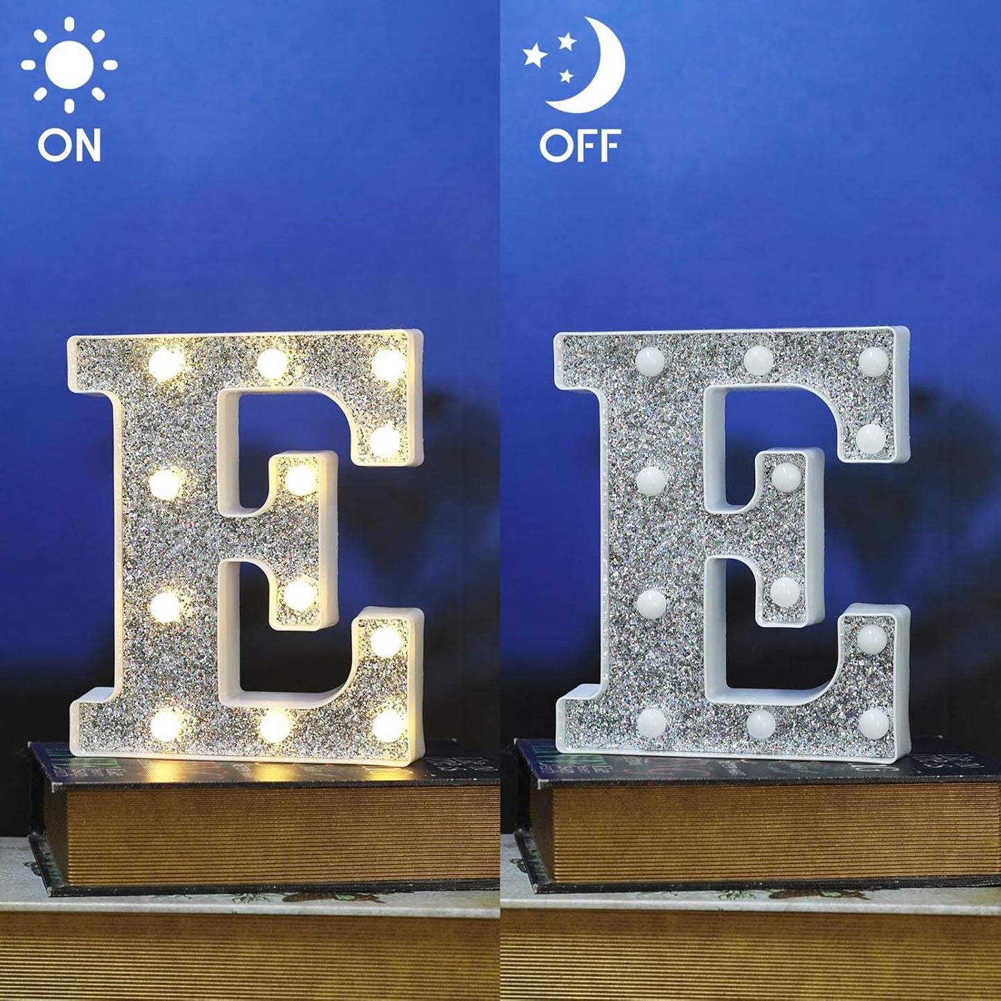 Light Up Letters - Marquee Light Signs for Table Decorations, Prom, Events, or Engagement Parties - Featuring Alphabet & Number Lighted Letters