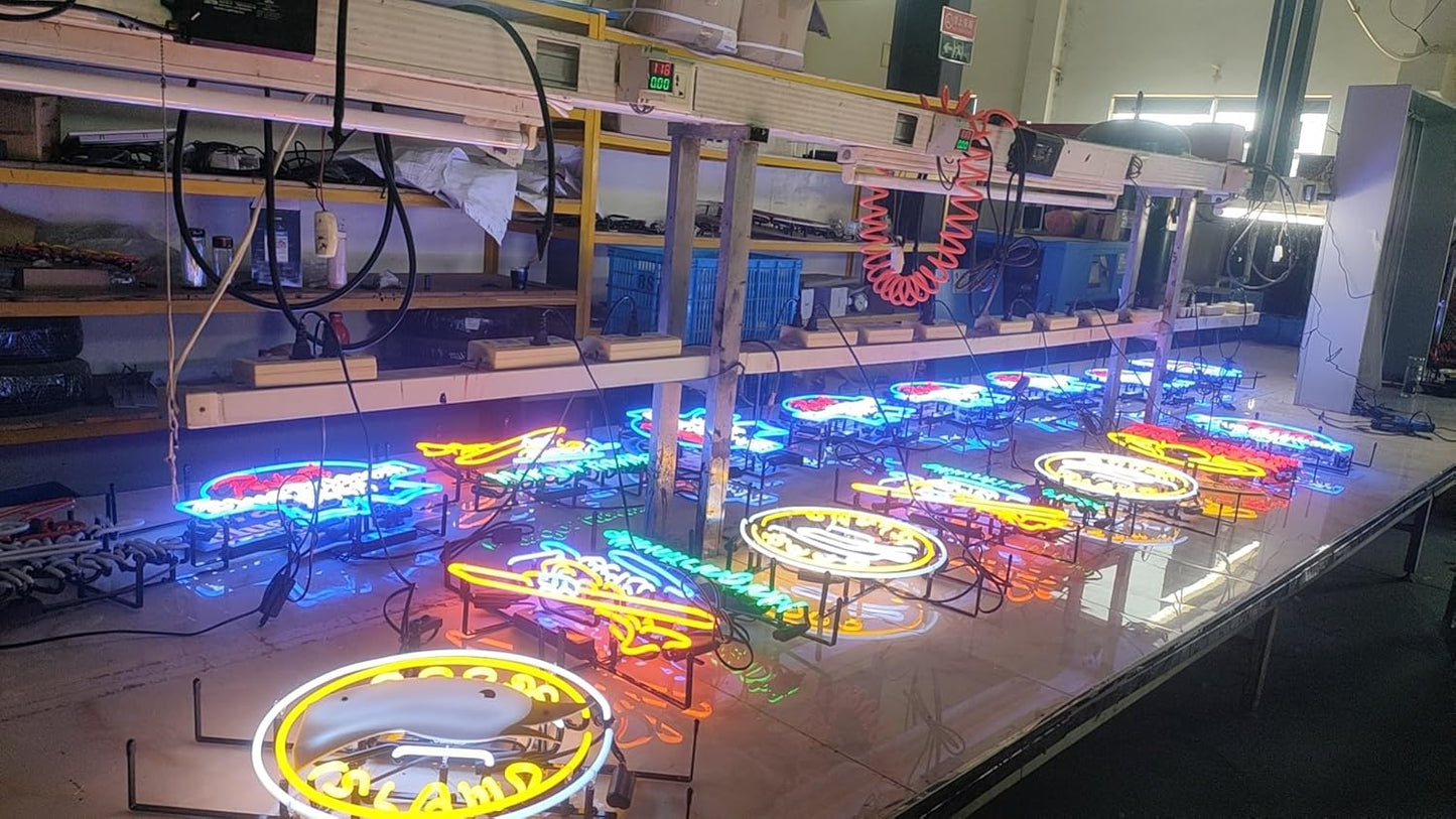 Neon Signs Bar Bedroom Sign Quality Guitar Wall Decor Man Cave Home Bar Pub Recreation Room Game Lights Windows Glass Wall Signs Party Birthday Bedroom Bedside Table Decoration Gifts 24 X 20 Inches