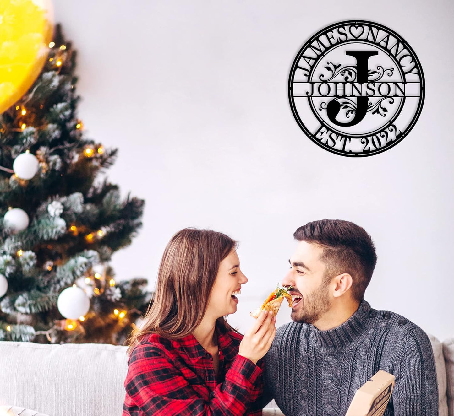 Personalized Family Name Sign Last Name Signs for Home Custom Metal Sign Metal Name Signs Personalized Metal Signs Monogram Wall Decor Anniversary Gifts Personalized Wedding Gifts