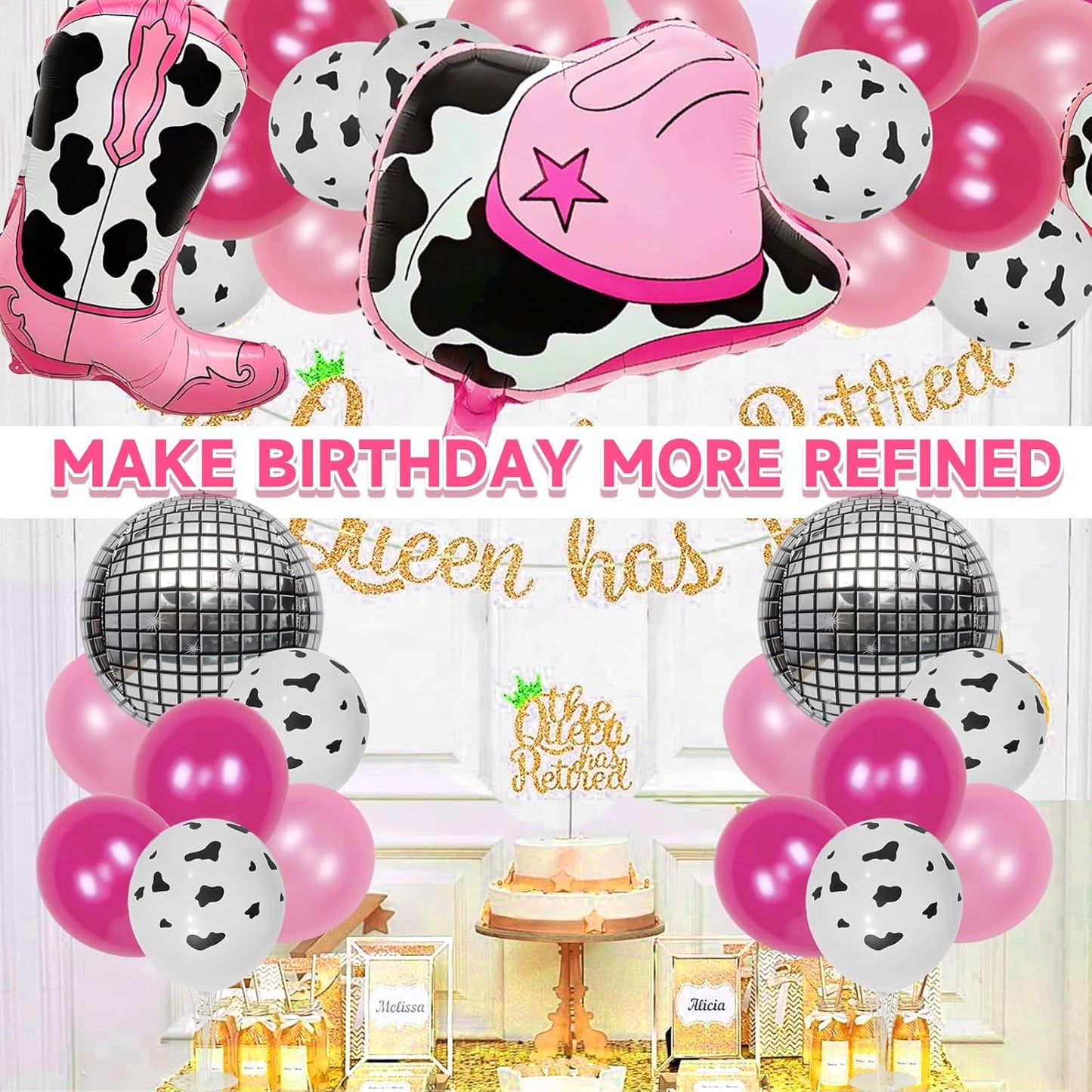 Party Balloons Stand Kit Foil Balloons Themed Party Balloon Centerpiece for Tables Birthday Party Decorations