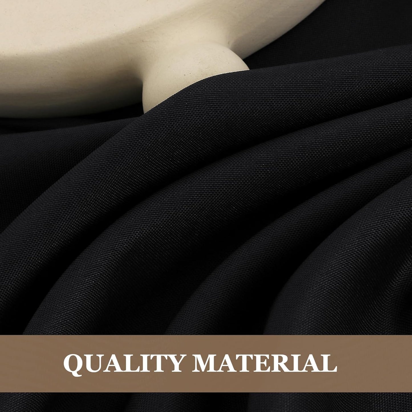Fitable Black Rectangle Tablecloths for 6 Foot Tables, 6 Pack - 70 x 108 Inches - Stain Resistant and Washable Table Clothes, Polyester Fabric Table Covers for Wedding, Party, Banquet, Buffect