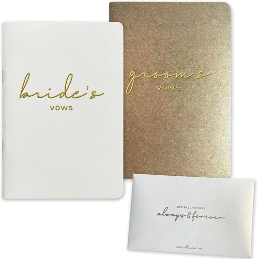 Vow Books His and Hers Wedding Vow Books Bride and Groom Vow Books Wedding Essentials Wedding Accessories(XZ-GB-Terracotta)