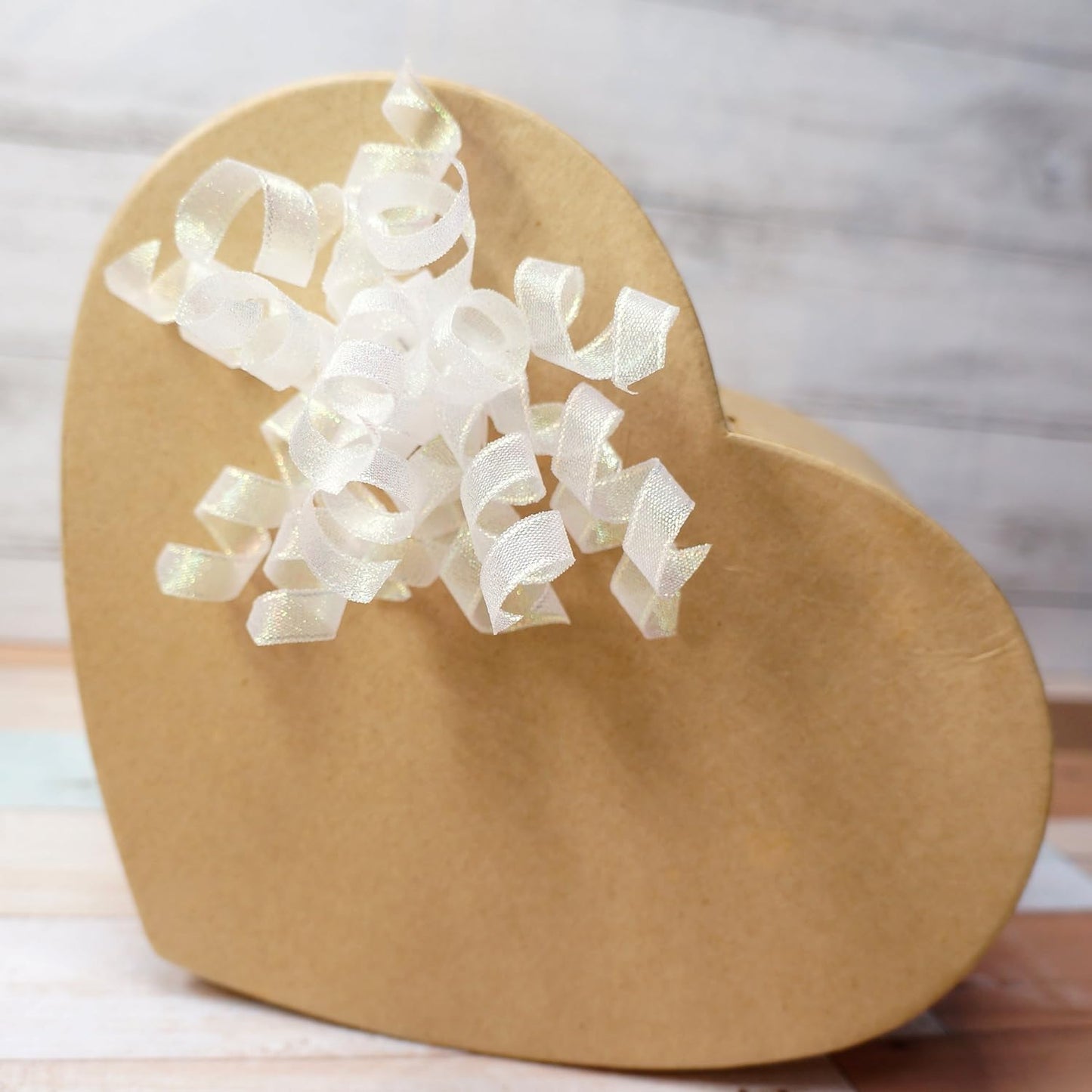 CT CRAFT LLC Iridescent Pearl Metallic Burst Curly Ribbon Bow 4" Wide x 6 Counts Gift Wrapping Pre-Tied Self-Adhesive Tab for Birthday Present Box Wine Bottle Baby Shower Party Christmas Hanukah