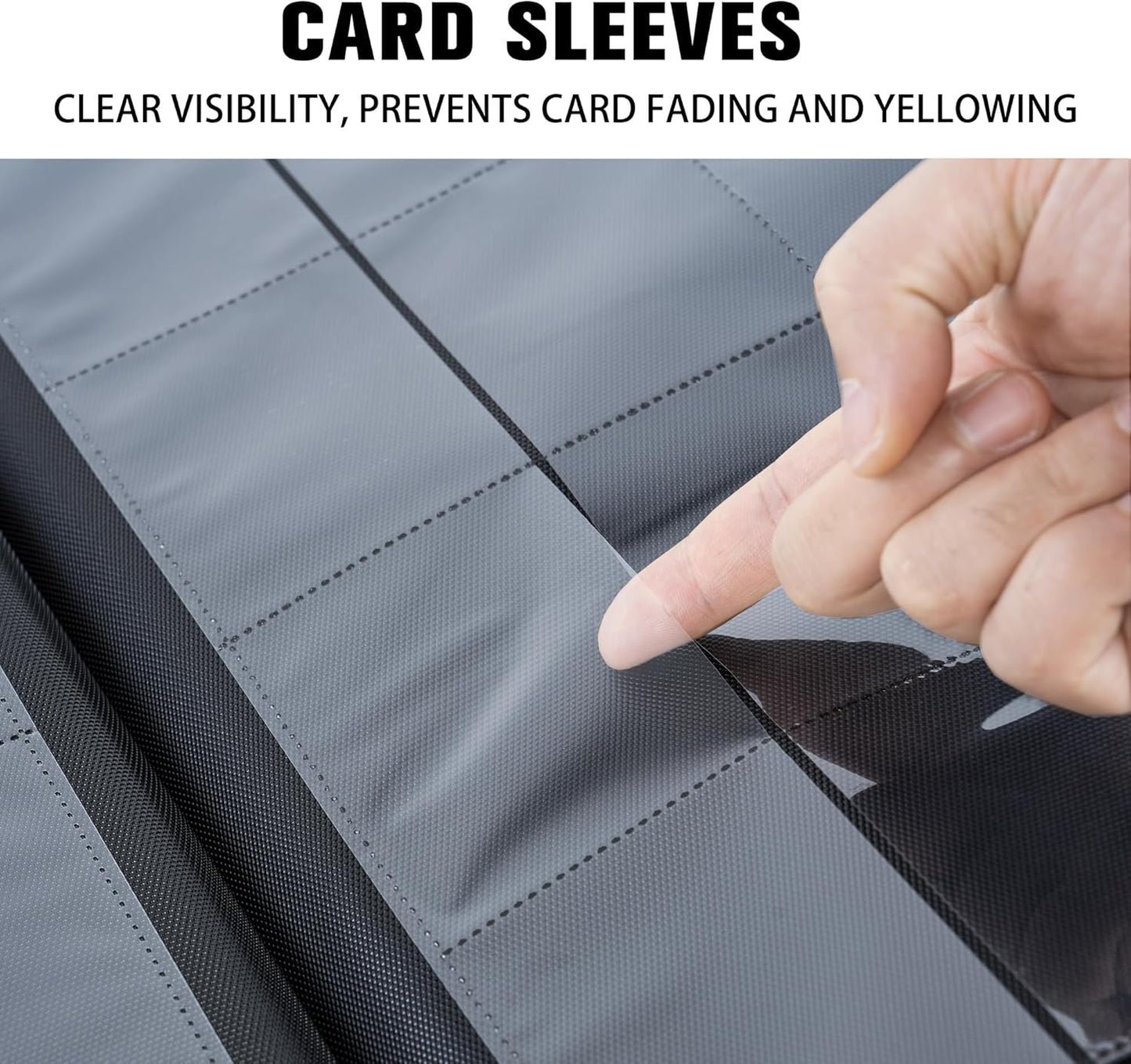 Premium 1000+ Pockets Card Binder,16 Pockets Trading Card Binder Ringless Side Loading Trading Card Album Folder for TCG -Blue