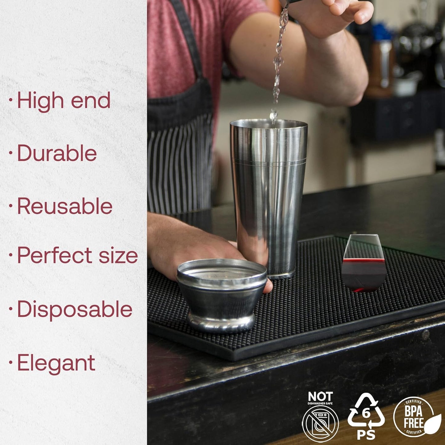 Smarty Had A Party 4 oz Plastic Stemless Wine Glasses (64 Pieces) – Disposable Goblets & Plastic Water Goblets for Wedding Bulk – Wine Glasses Disposable Classy for Toast, for Tastings and Parties