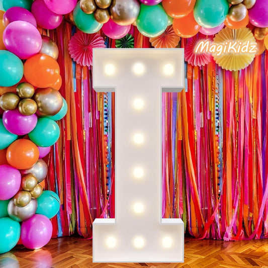3FT LED Light Up Marquee Letter I – DIY Party Decor for Wedding, Birthday, Baby Shower, Christmas, Anniversary – 36 Inch Tall Alphabet Sign for Home, Stage, Photo Booth, Café, Classroom