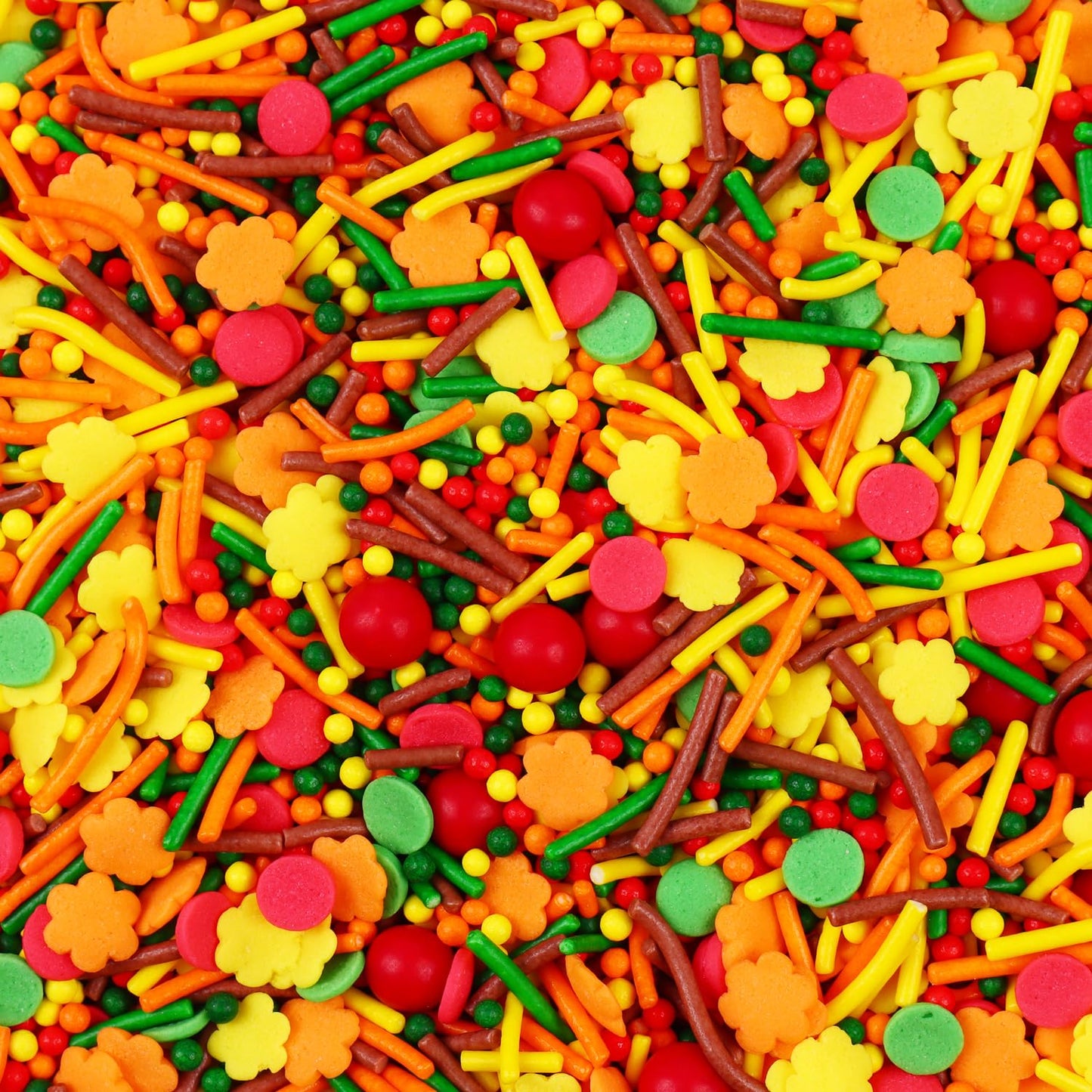 Thanksgiving Autumn Fall sprinkles for cake decorating 7 ounces, Cake Confetti Sprinkles, Cookie Cupcake Toppers Ice Cream Donut Jimmies Quins Decorations