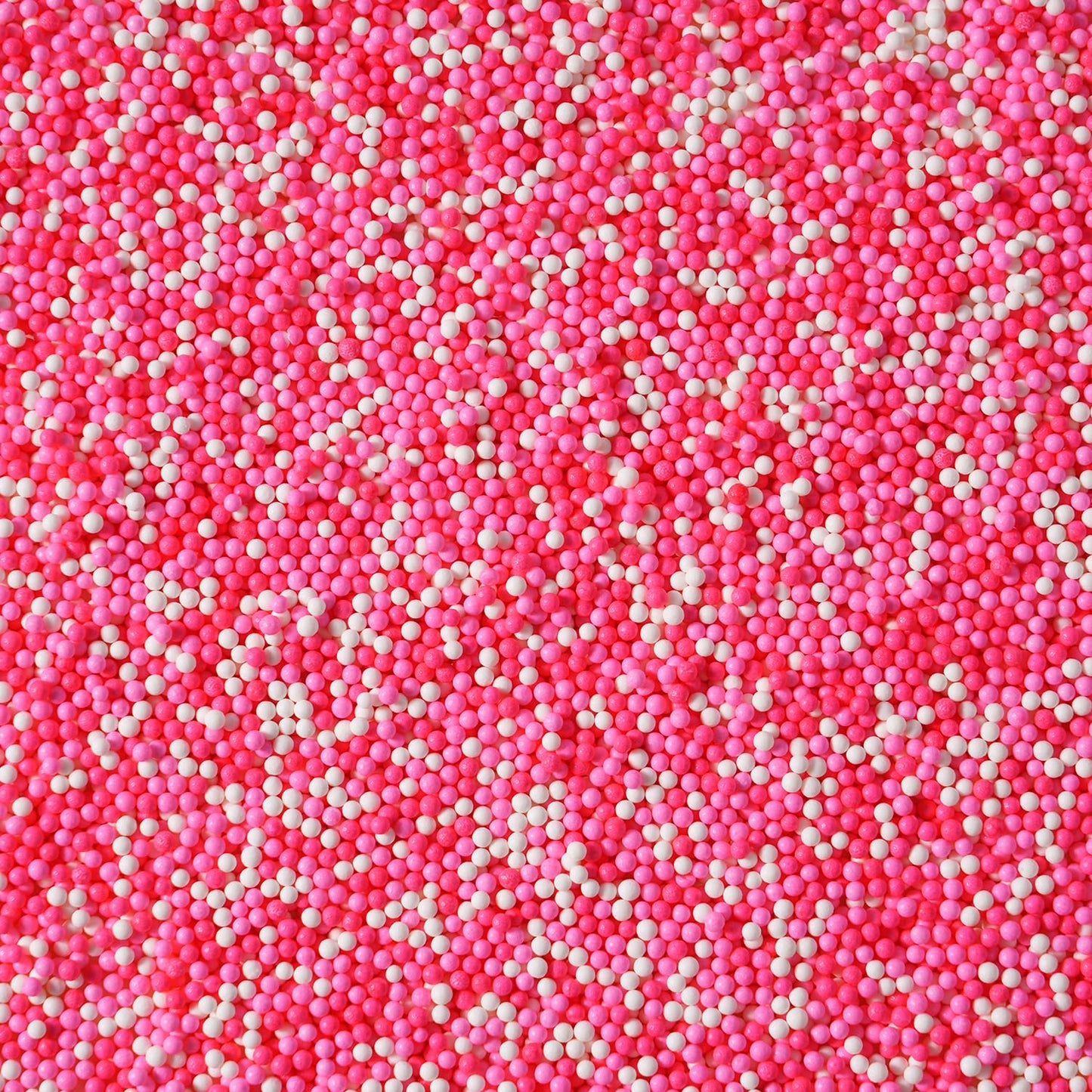 Pink Sprinkles for Cupcakes, 2 mm Pink and White Pearl Sprinkles, Nonpareils Sprinkle for Cookies, Cake, Ice Cream, Macarons, and Baking(120g/4.23oz)