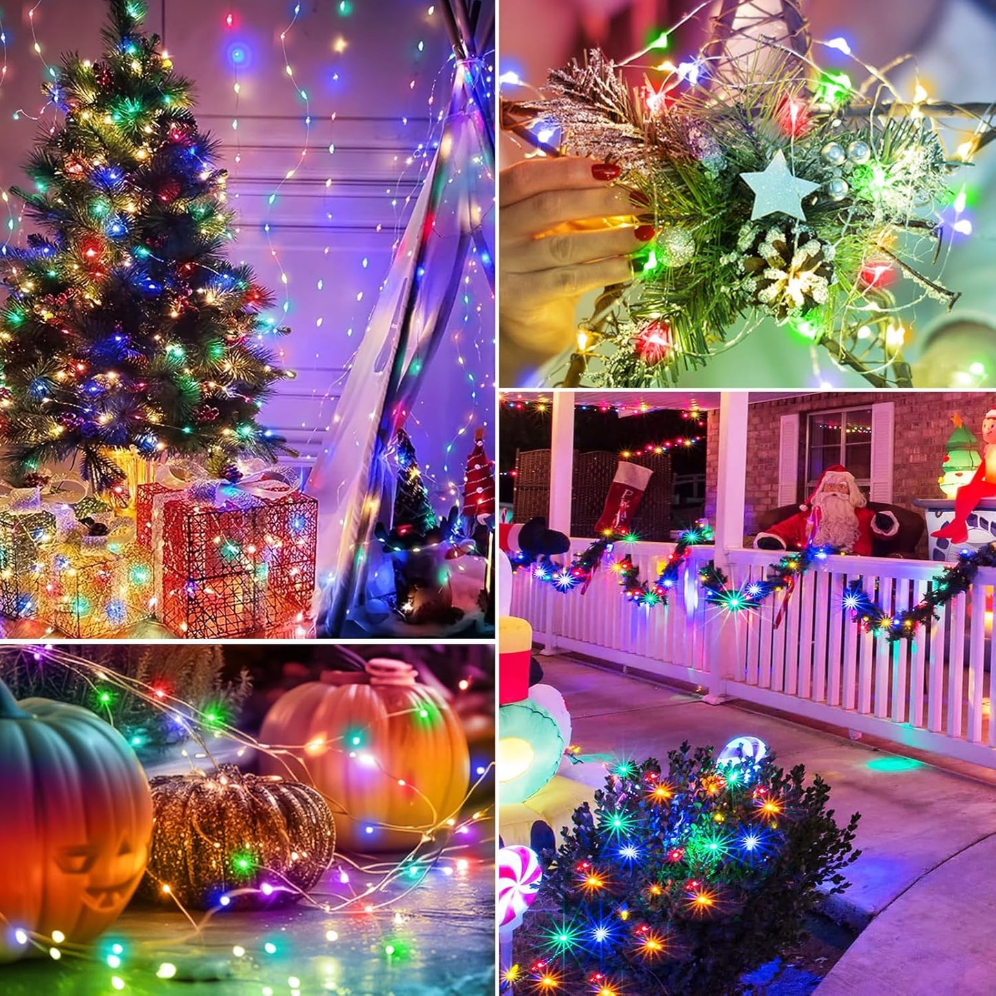 btfarm 10 Pack Fairy Lights Battery Operated with Timer, 10FT 30LED Twinkle Lights Waterproof, Copper Wire Christmas String Lights Battery Powered for Indoor Outdoor Wedding Party Holiday Decorations