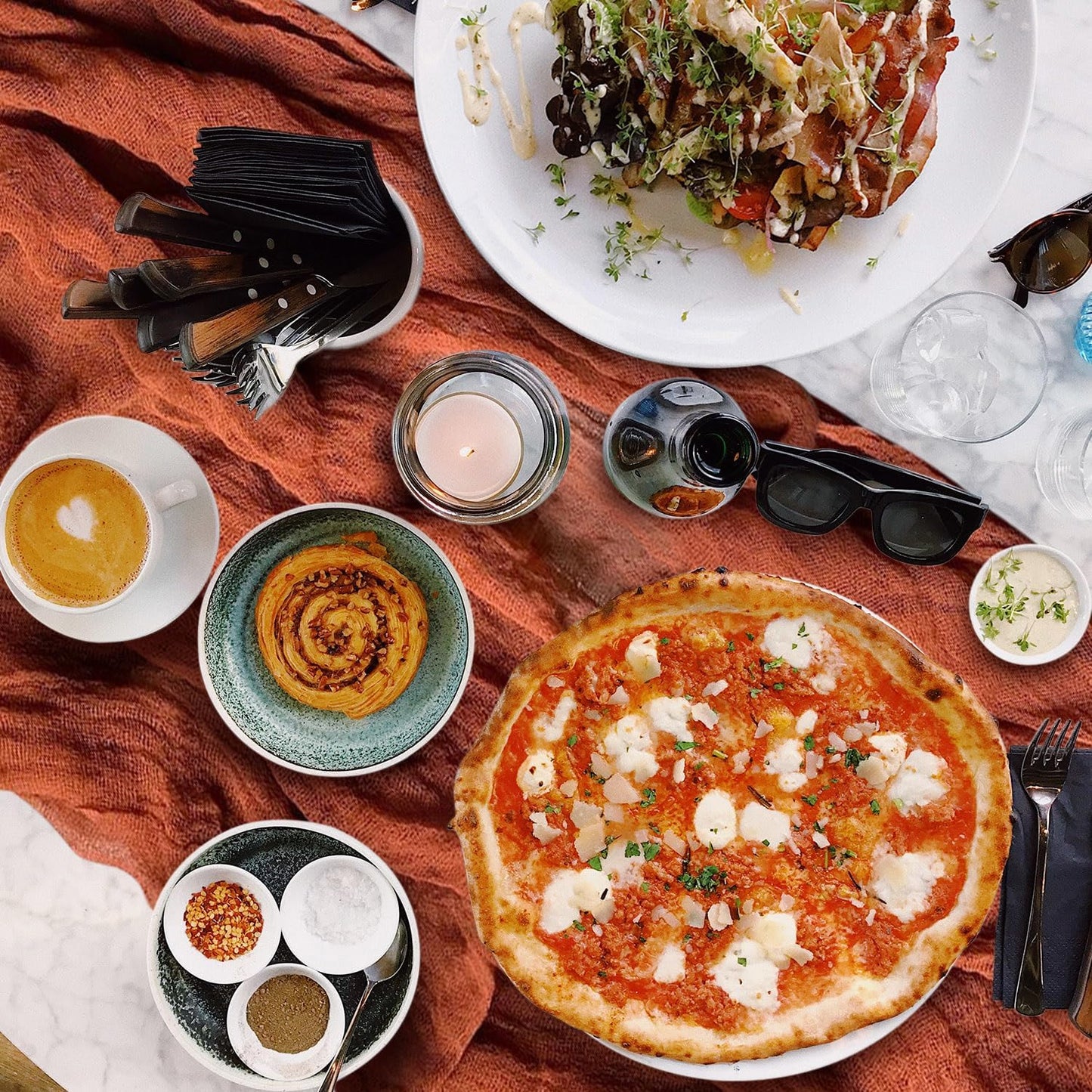 6 Pack Cheesecloth Table Runner 10Ft Christmas Gauze Boho Table Runners for Wedding Decor Bridal Shower Decorations Baby Shower Party(35" x 120")