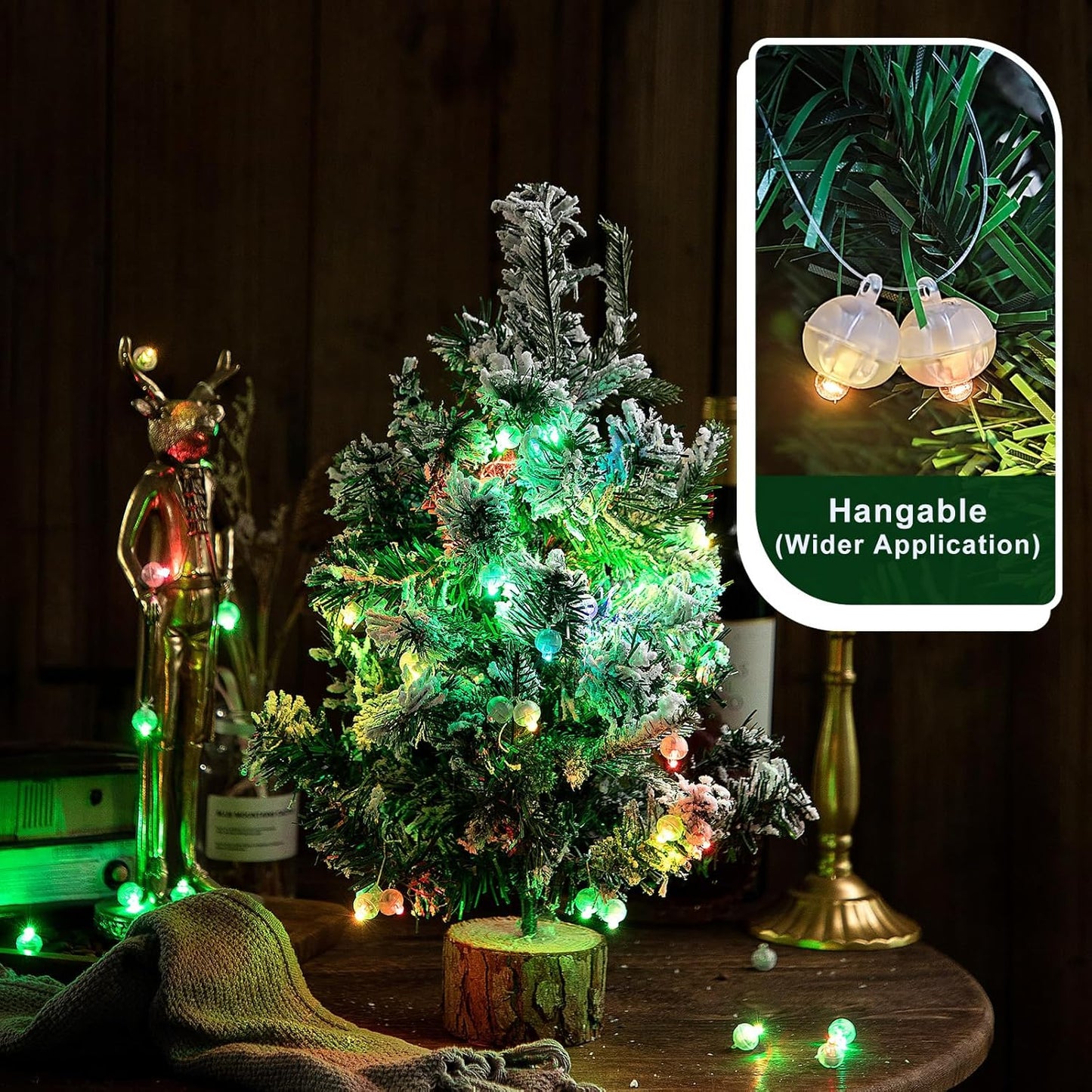 100pcs Balloon Lights, Long Standby Time Mini Ball Light, Round LED Multicolor Flash Ball Lamp for Paper Lantern Balloon Party Wedding, Birthday and Festival Christmas Decorative Lights