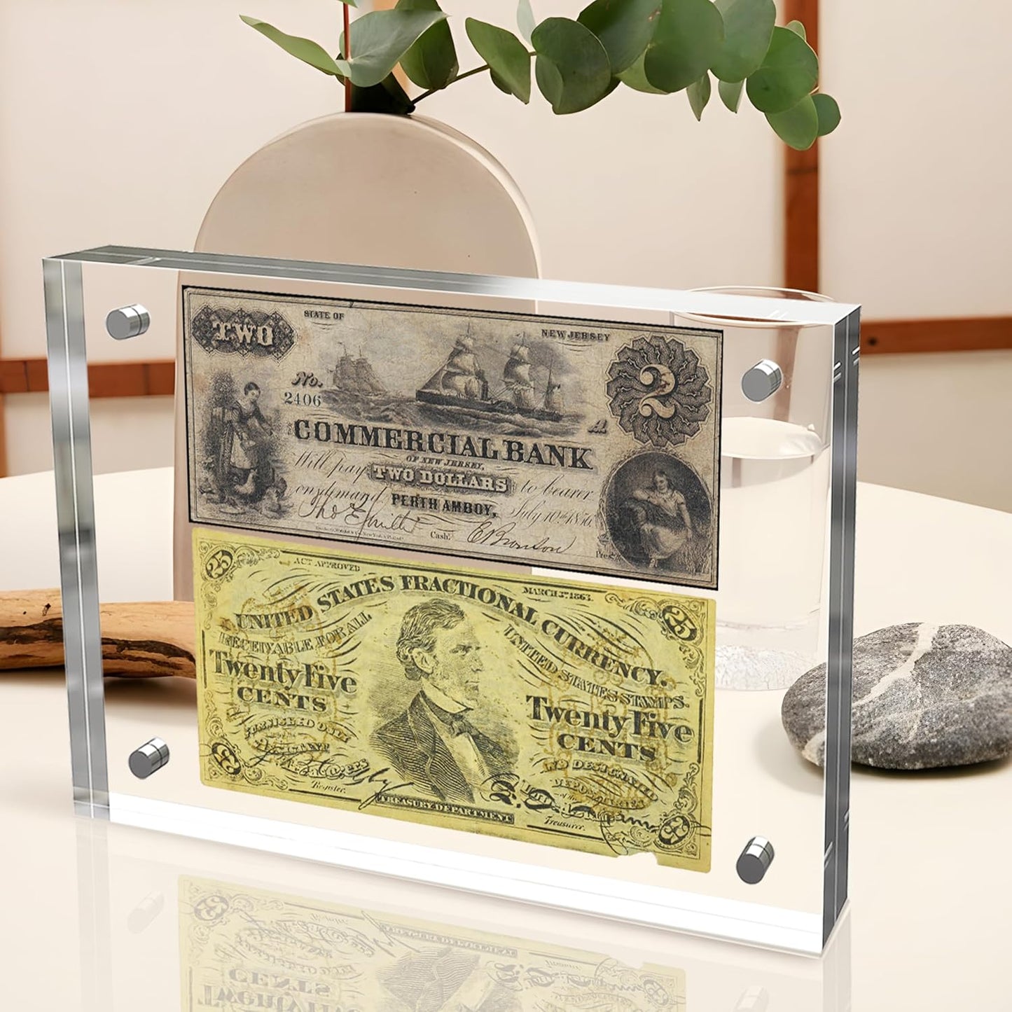 8x10 Inches Acrylic Picture Frames 3 Pack, Double Sided Magnetic Photo Frames,Free Standing on Desk or Table Clear Picture Frames