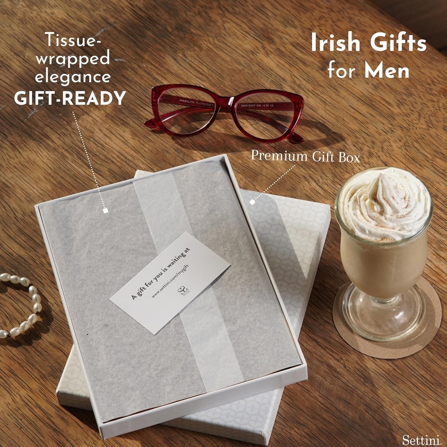 SETTINI® Lined Journal - Celtic Cross Journal for Writing Gift Set - Hardcover Vegan Leather, Includes Luxury Pen in a Unique Pen Holder, 192 Pages, 6 x 8.5 inches, Bible Journal, Birthday Gift