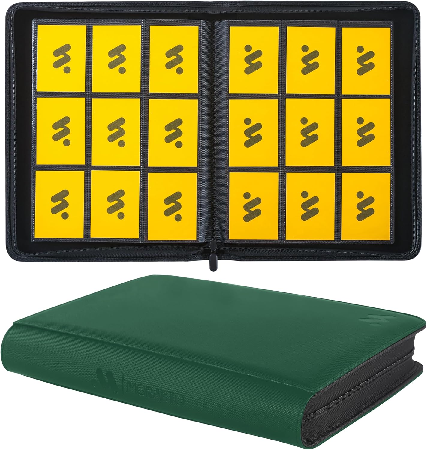 Card Binder 9 Pocket,Trading Card Binder Holds up to 360 Cards with 20 Sleeves,Zipper Card Holder Album Compatible with TCG Card/Game Cards/Sports Card