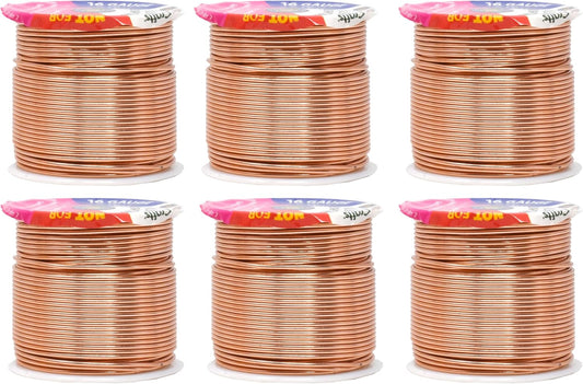 Mandala Crafts 16 Gauge Anodized Aluminum Craft Wire for Jewelry Making – 390 FT Colored Flexible Rose Gold Combo Wire - Bendable for Bonsai Armature Crafting Sculpting