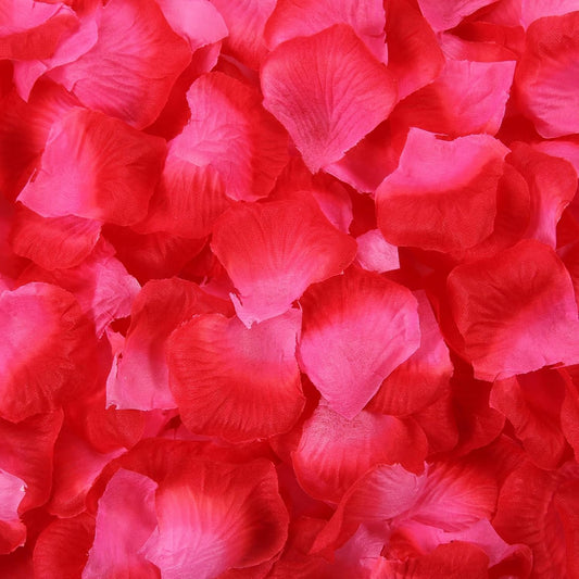 1000 Pcs Artificial Fake Rose Petals,Flower Petals for Romantic Night, Engagement, Party, Wedding, Event Flower Decorations, in Bulk(Peach Gradient)