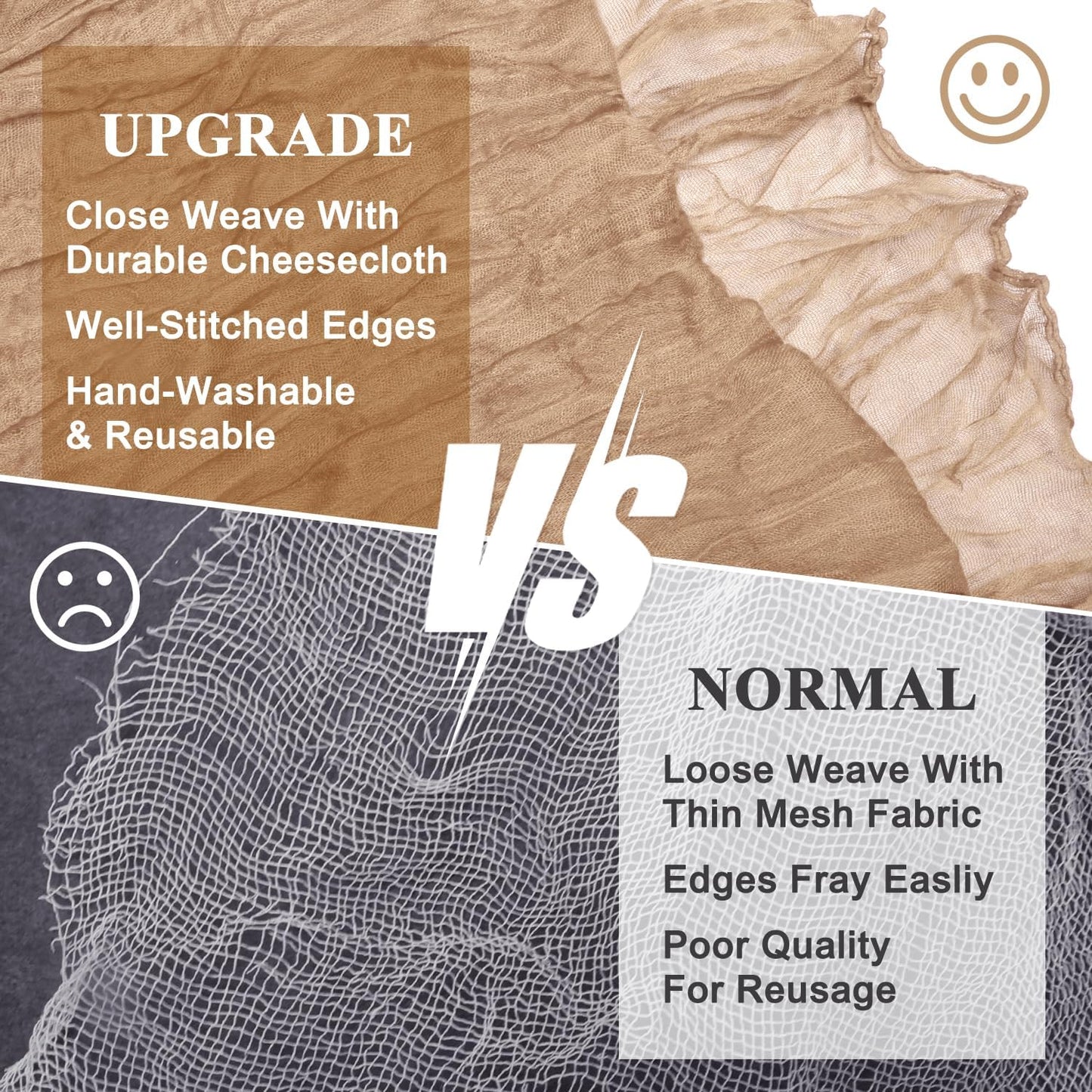 Asee'm 12pcs Cheesecloth Table Runner 120 Inches Long Nude Boho Gauze Cheese Cloth Runner 10FT Rustic Sheer Table Runners for Christmas Wedding Party Baby Shower Spring Easter Decoration