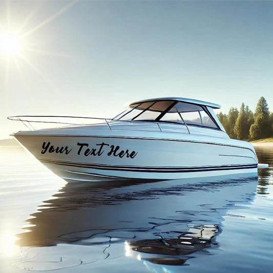 Custom Boat Lettering Decals - Personalized Boat Numbers and Letters Custom - Waterproof Vinyl Boat Lettering - Boat Stickers and Decals