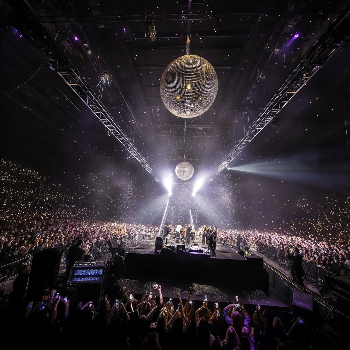 Yescom 20" Large Disco Ball Mirror Big Hanging Glass Decoration for 70s 80s Party Events Wedding DJ Dance Club Bar Stage Lighting Business Holiday Home Decor Silver