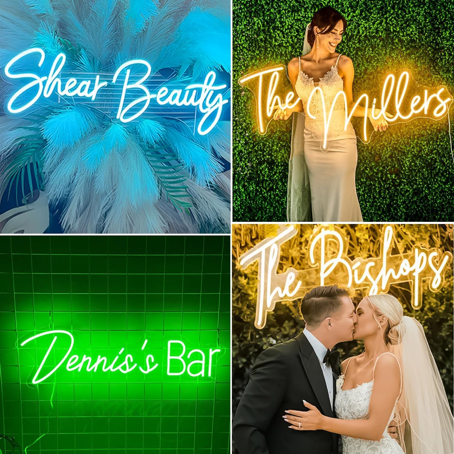 Custom Neon Sign, Custom LED Neon Sign Customizable for Wedding Bar Salon Beauty Business Light Up Name Sign, Personalized Neon Light Suitable for Events Birthday Gifts Decorations